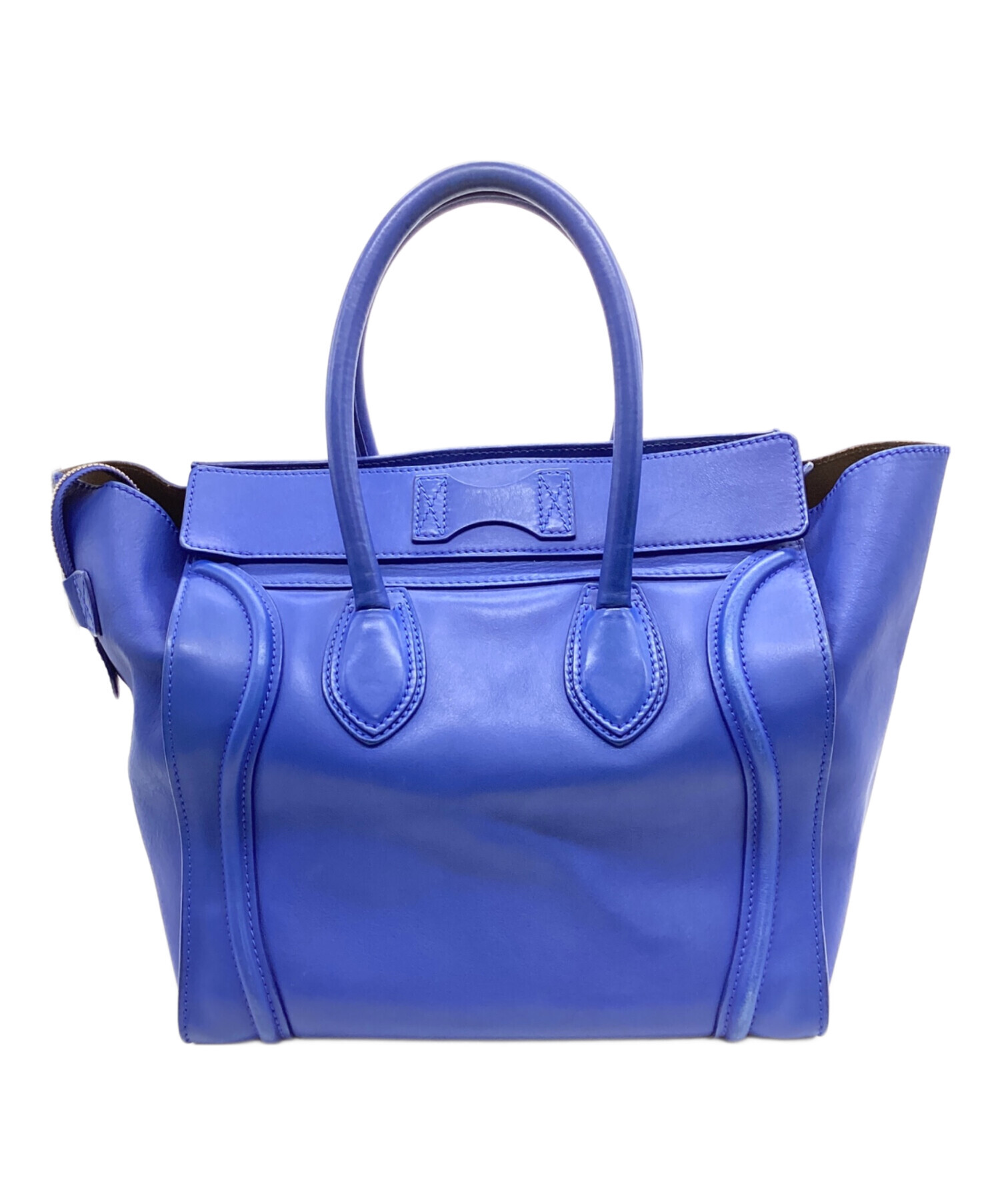 中古・古着通販】CELINE (セリーヌ) ラゲージ ミニショッパー ブルー｜ブランド・古着通販 トレファク公式【TREFAC  FASHION】スマホサイト