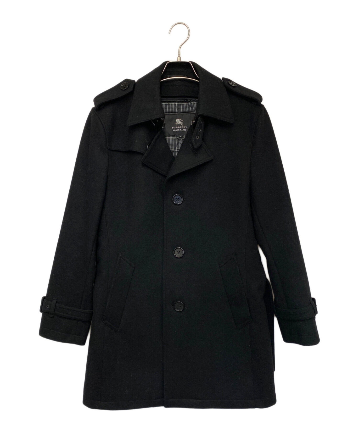 中古・古着通販】BURBERRY BLACK LABEL (バーバリーブラックレーベル) コート ブラック サイズ:M｜ブランド・古着通販  トレファク公式【TREFAC FASHION】スマホサイト