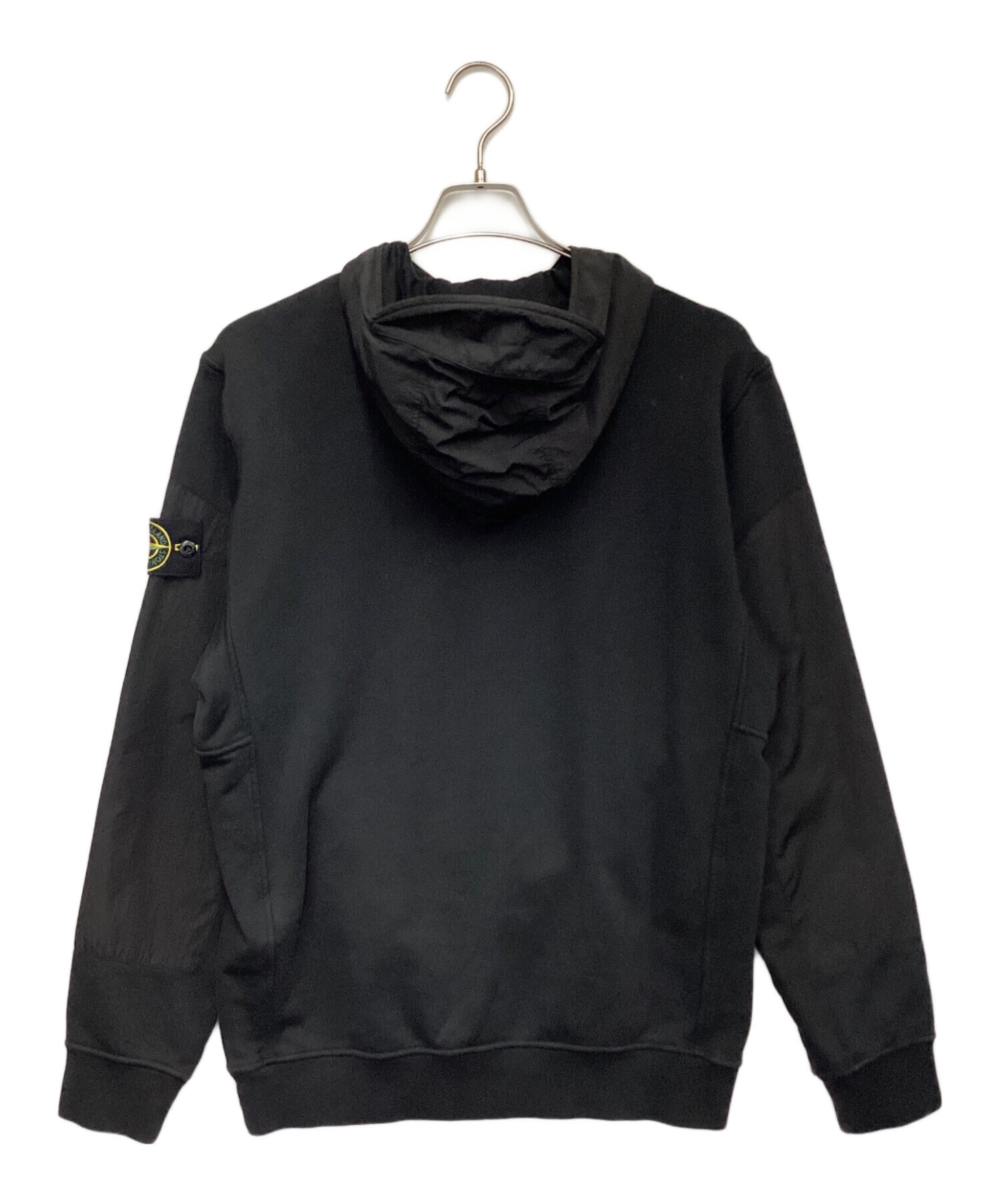 中古・古着通販】STONE ISLAND (ストーンアイランド) ナイロンフーディー スウェットシャツ ブラック サイズ:M｜ブランド・古着通販  トレファク公式【TREFAC FASHION】スマホサイト