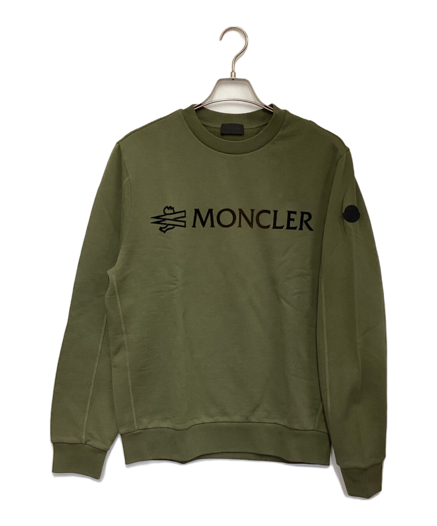 中古・古着通販】MONCLER (モンクレール) フロッキープリント グラデーションロゴスウエット グリーン サイズ:M｜ブランド・古着通販  トレファク公式【TREFAC FASHION】スマホサイト