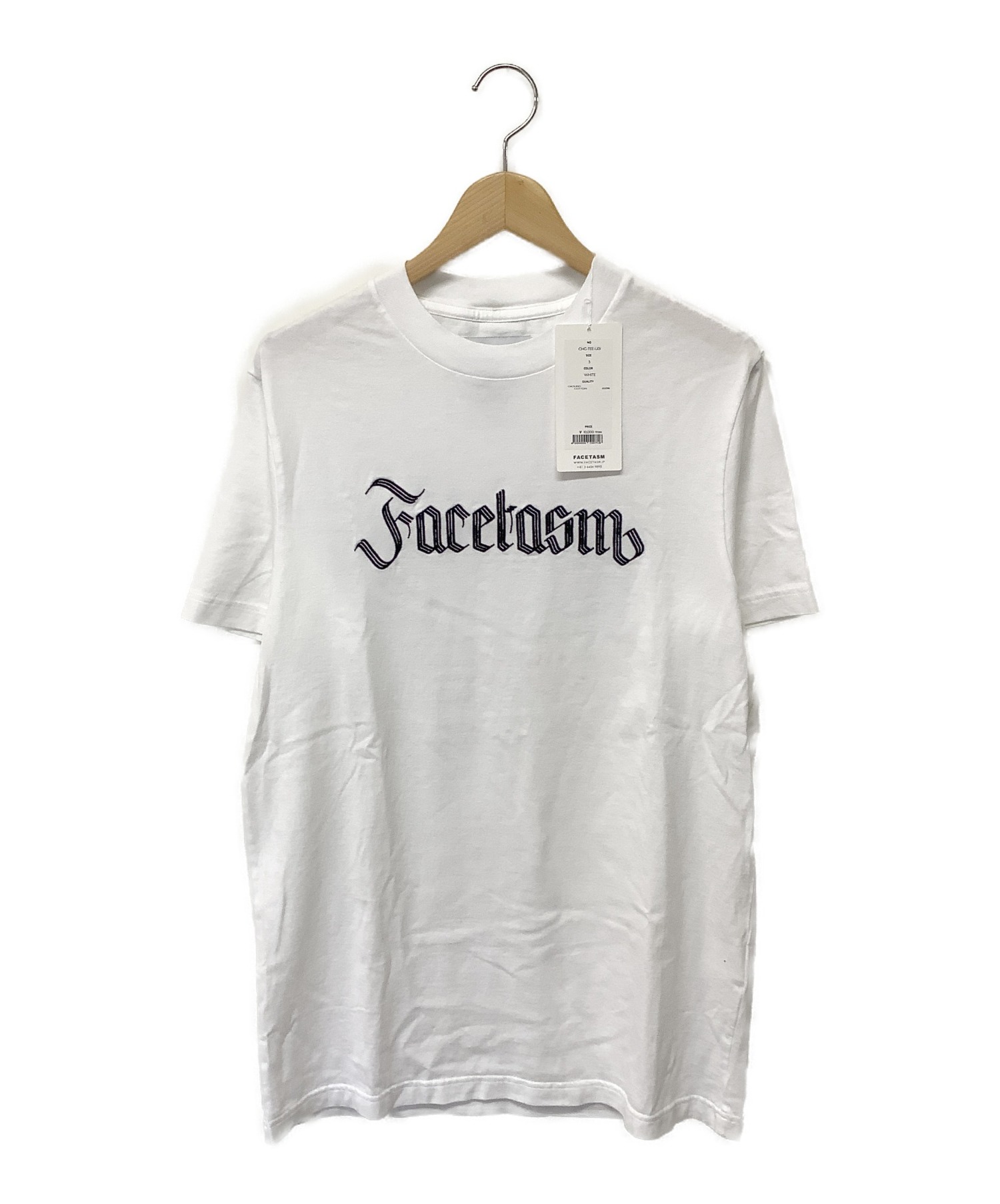 FACETASM (ファセッタズム) 半袖カットソー ホワイト サイズ:SIZE 5 未使用品