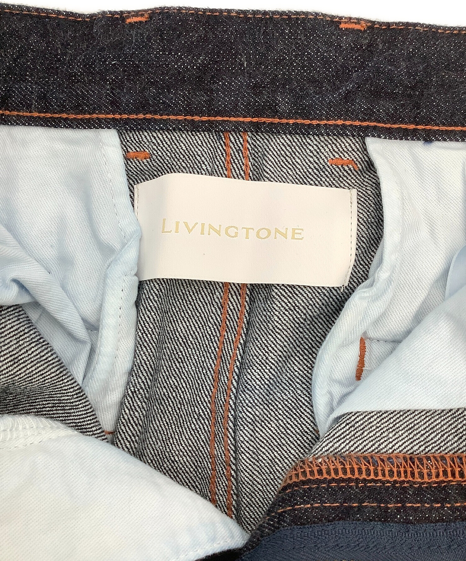 中古・古着通販】LIVINGTONE (リヴィントーン) デニムパンツ ブルー