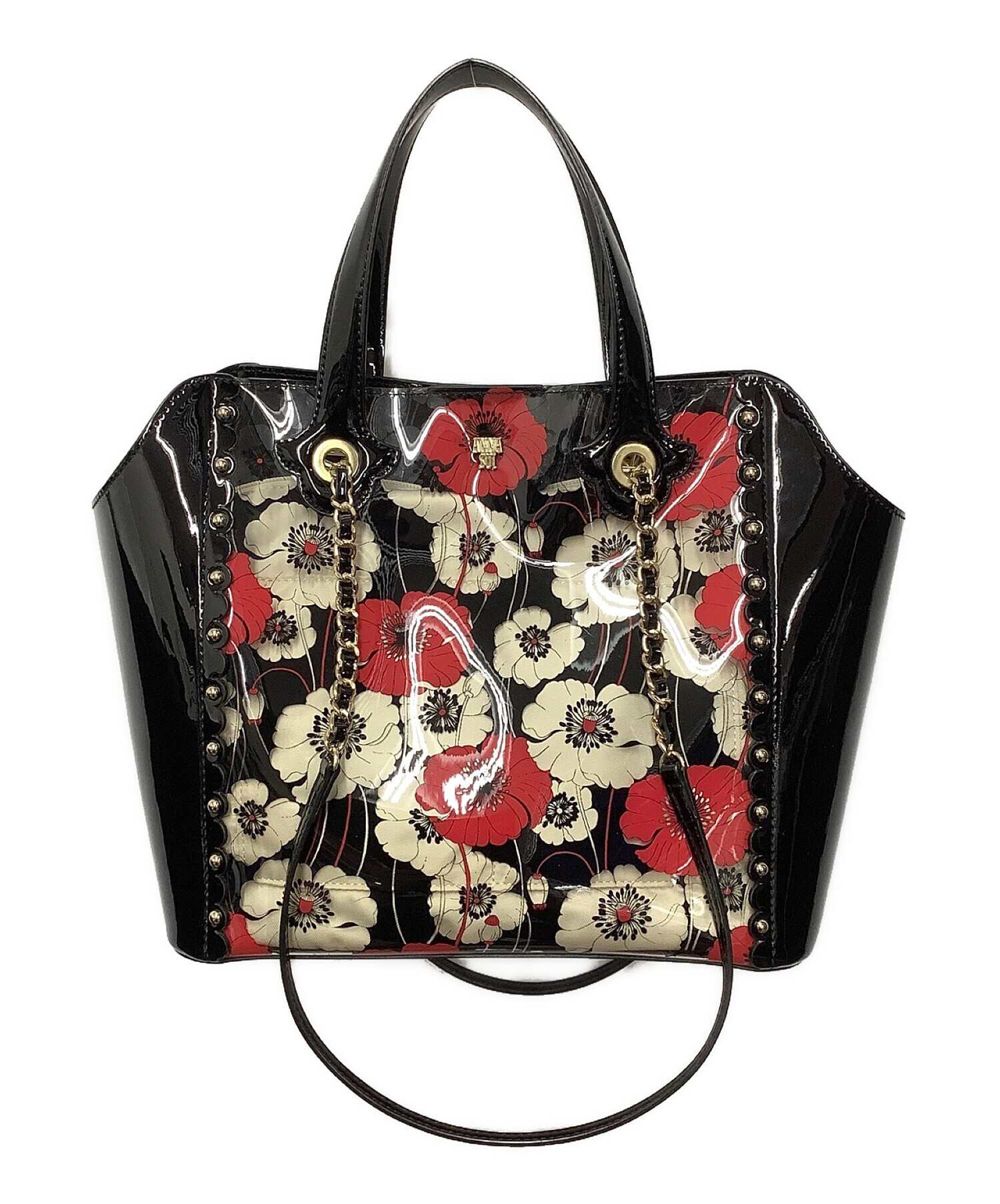 中古品 ANNA SUI エナメルバック - ハンドバッグ