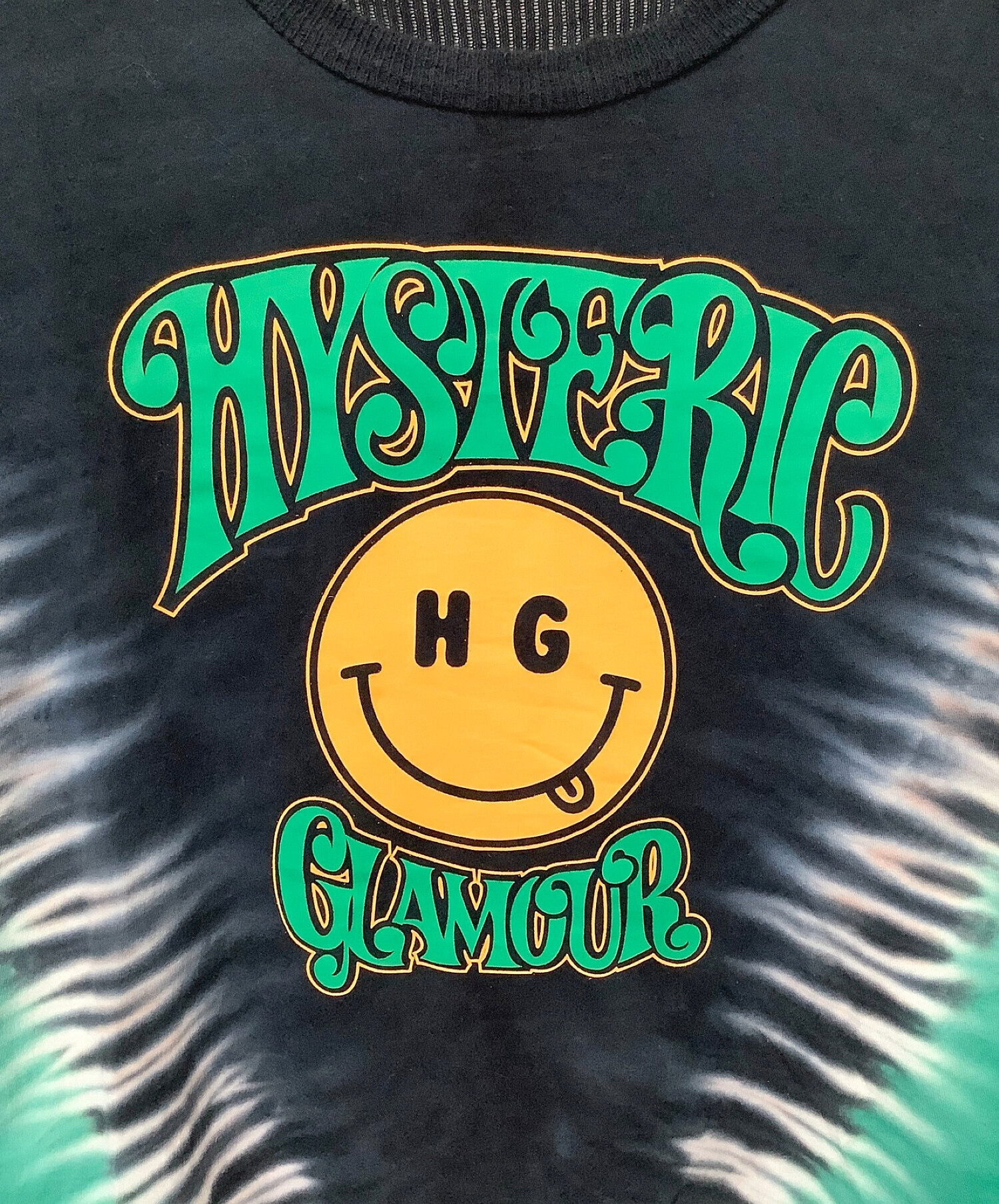 中古・古着通販】Hysteric Glamour (ヒステリックグラマー) ニットコンビ半袖カットソー グリーン×ブラック  サイズ:FREE｜ブランド・古着通販 トレファク公式【TREFAC FASHION】スマホサイト