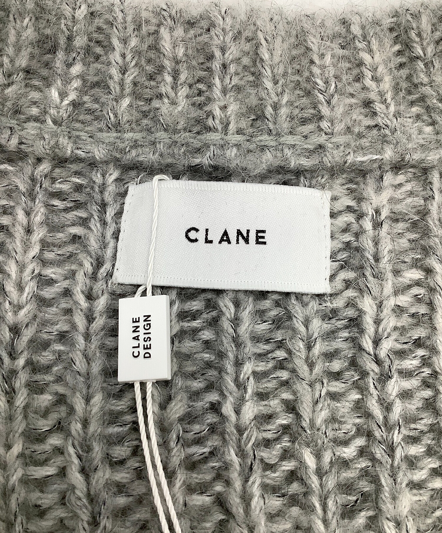 CLANE (クラネ) モヘアカーディガン グレー サイズ:2 未使用品