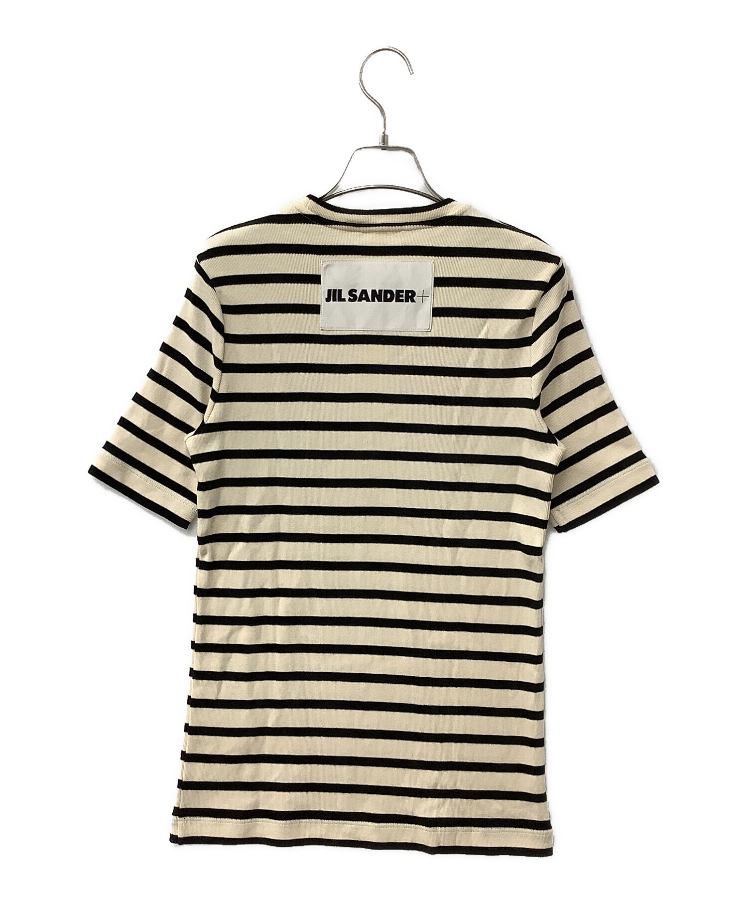 中古・古着通販】JIL SANDER+ (ジルサンダープラス) バックロゴ半袖Tシャツ ベージュ×ブラック サイズ:M｜ブランド・古着通販  トレファク公式【TREFAC FASHION】スマホサイト