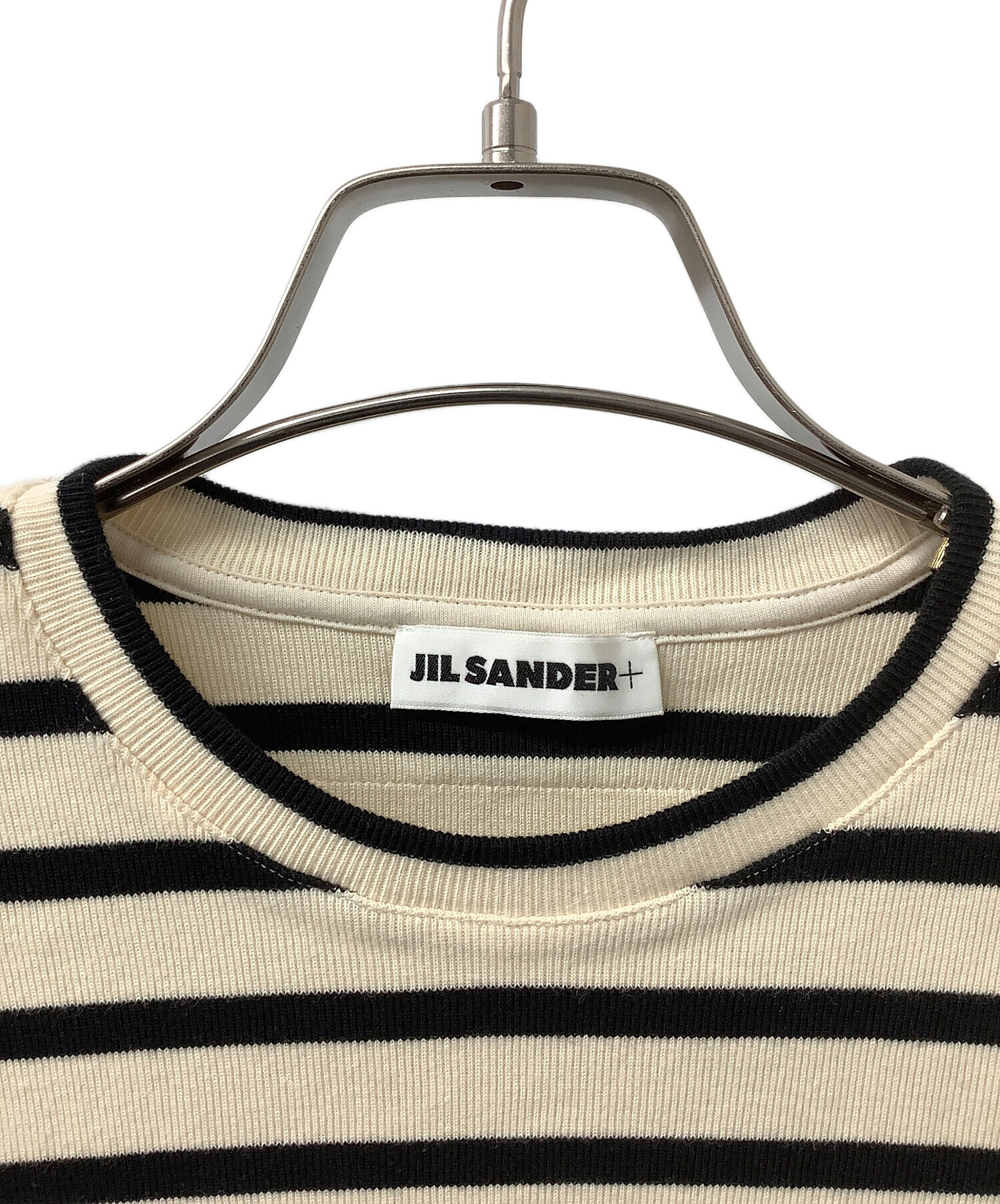 中古・古着通販】JIL SANDER+ (ジルサンダープラス) バックロゴ半袖Tシャツ ベージュ×ブラック サイズ:M｜ブランド・古着通販  トレファク公式【TREFAC FASHION】スマホサイト