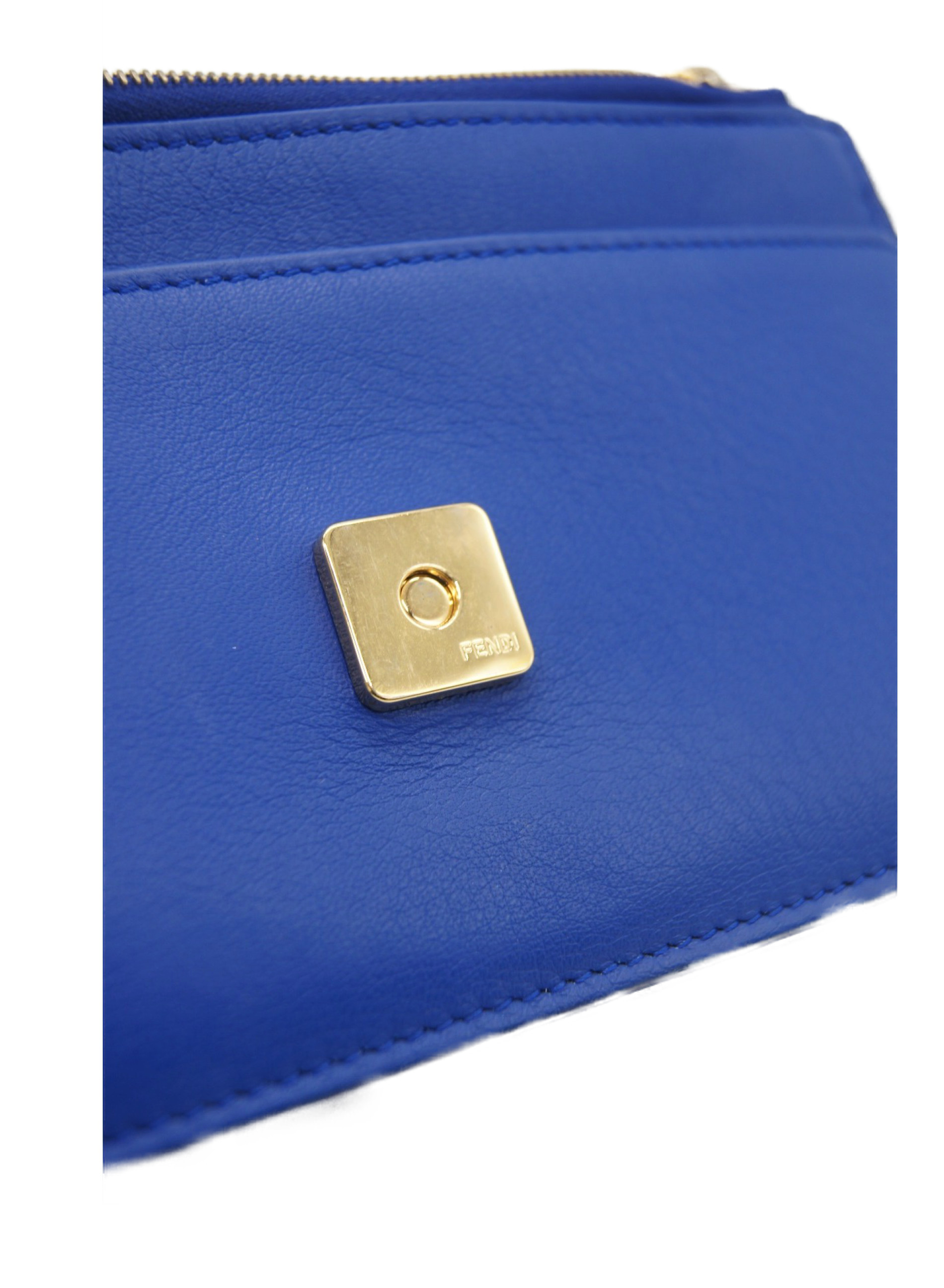 【中古・古着通販】FENDI (フェンディ) チェーンウォレット ブルー