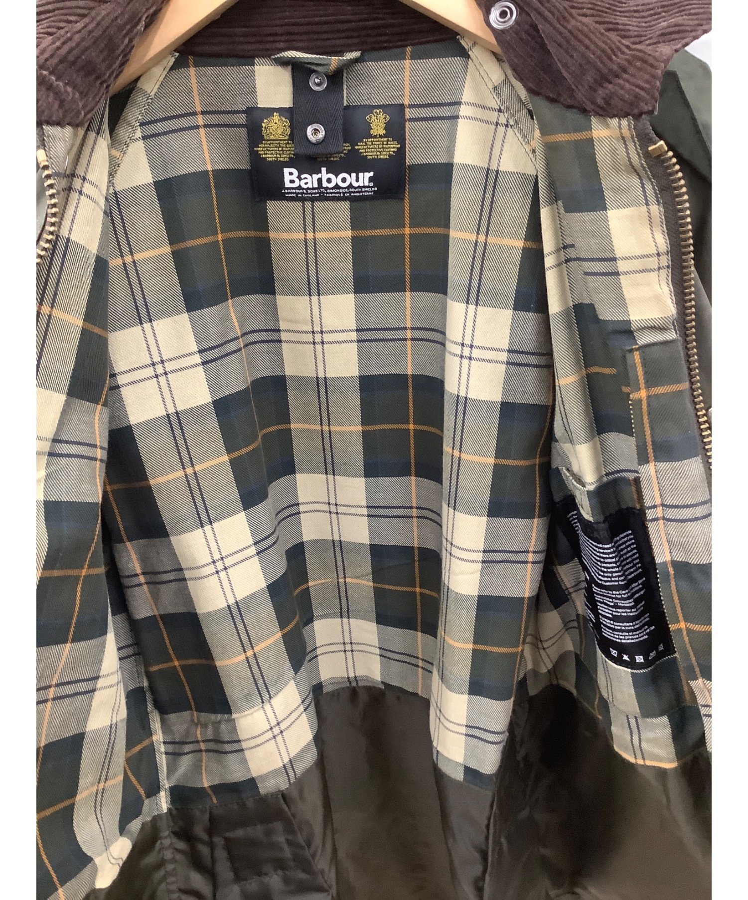 Barbour (バブアー) SL BEDALE オリーブ サイズ:36 春夏物