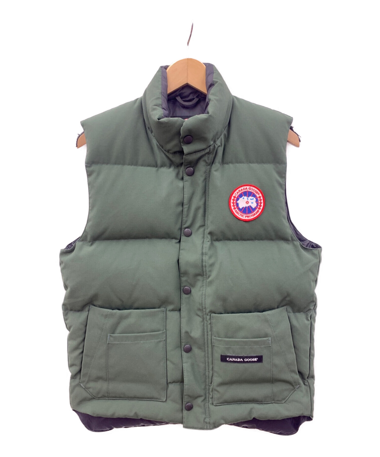 CANADA GOOSE (カナダグース) ダウンベスト グリーン サイズ:XS