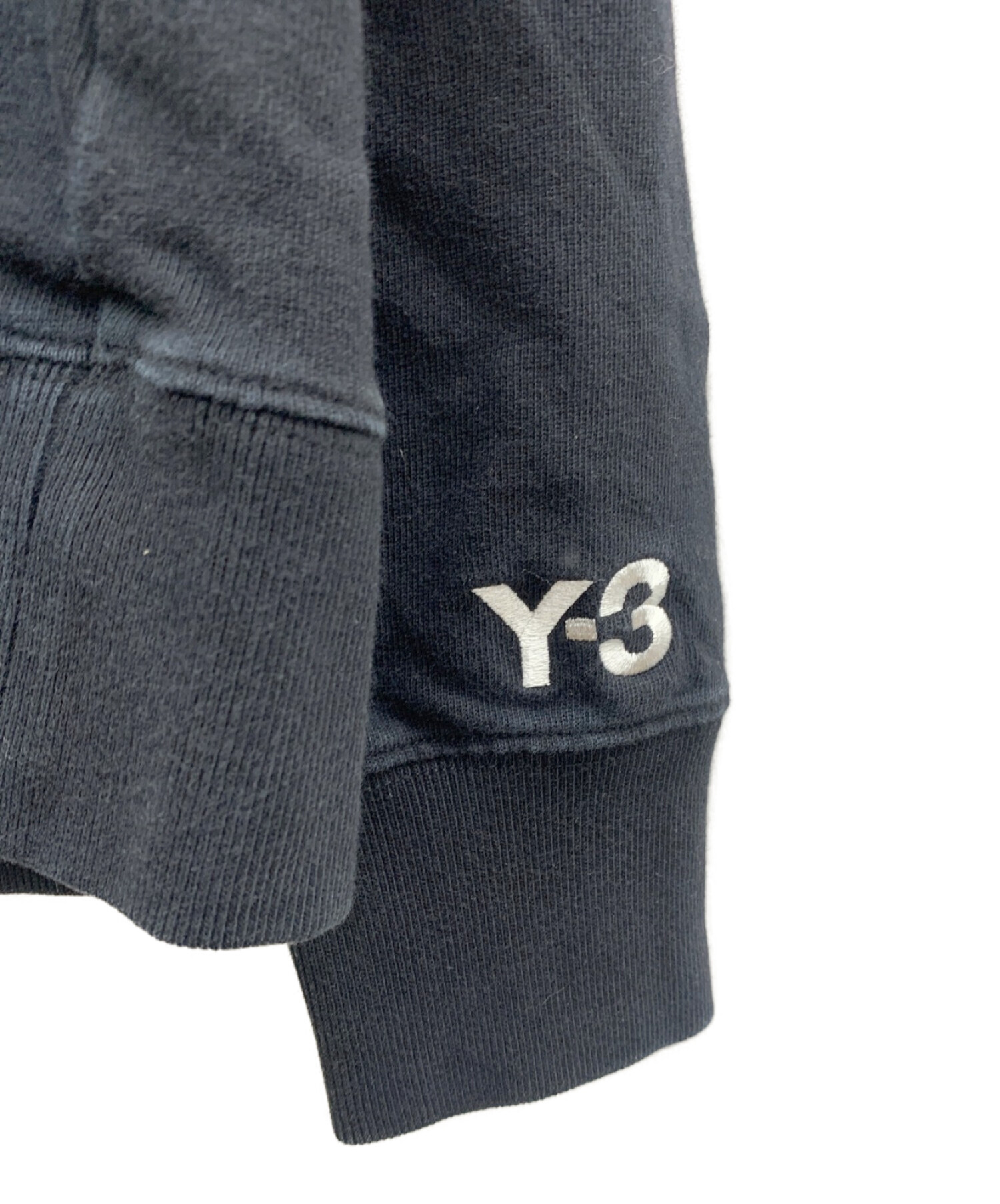 Y-3 (ワイスリー) シグネチャーロゴプルオーバーパーカー ブラック サイズ:ｓ