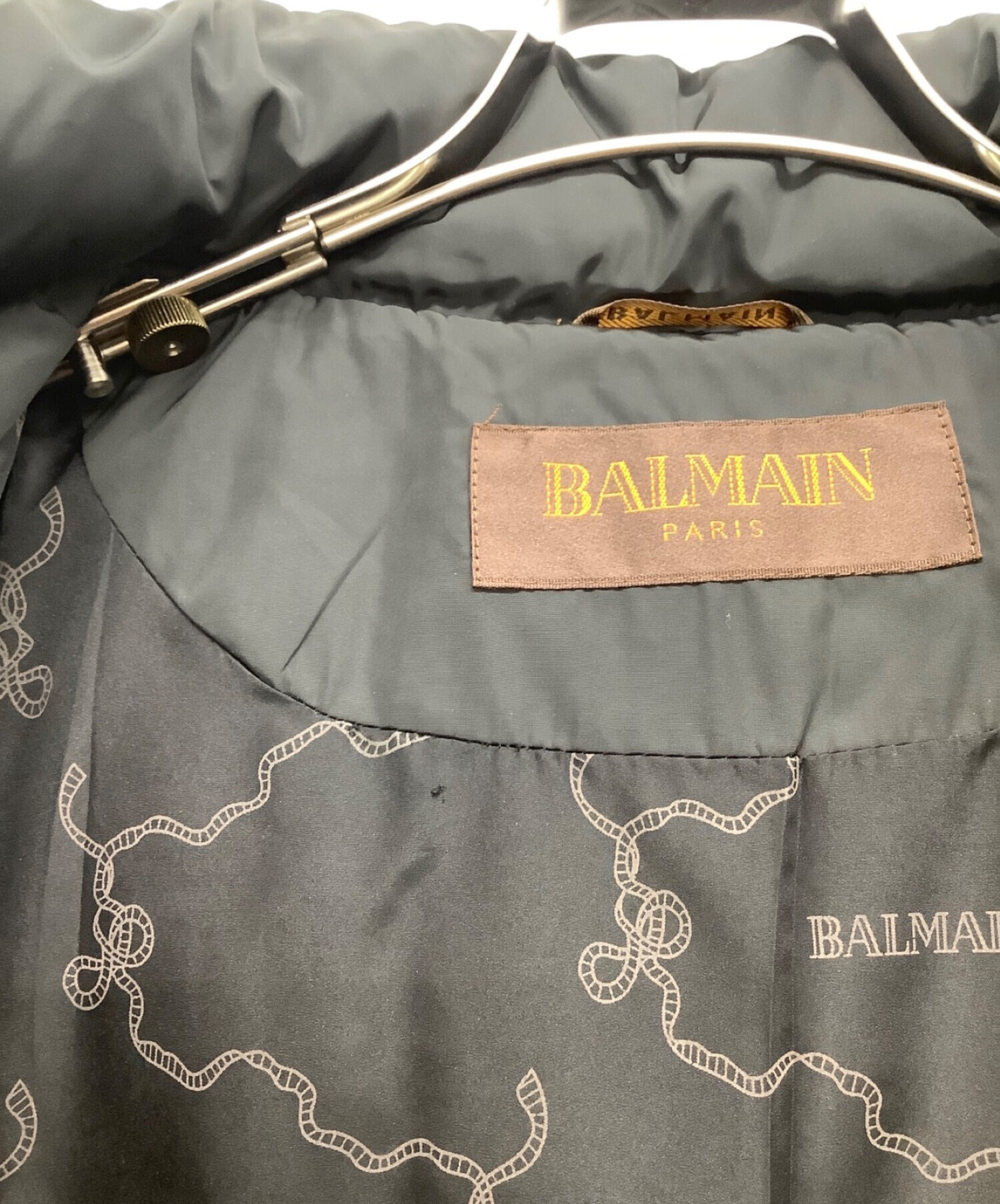 中古・古着通販】BALMAIN (バルマン) ダウンコート ブラック サイズ:M