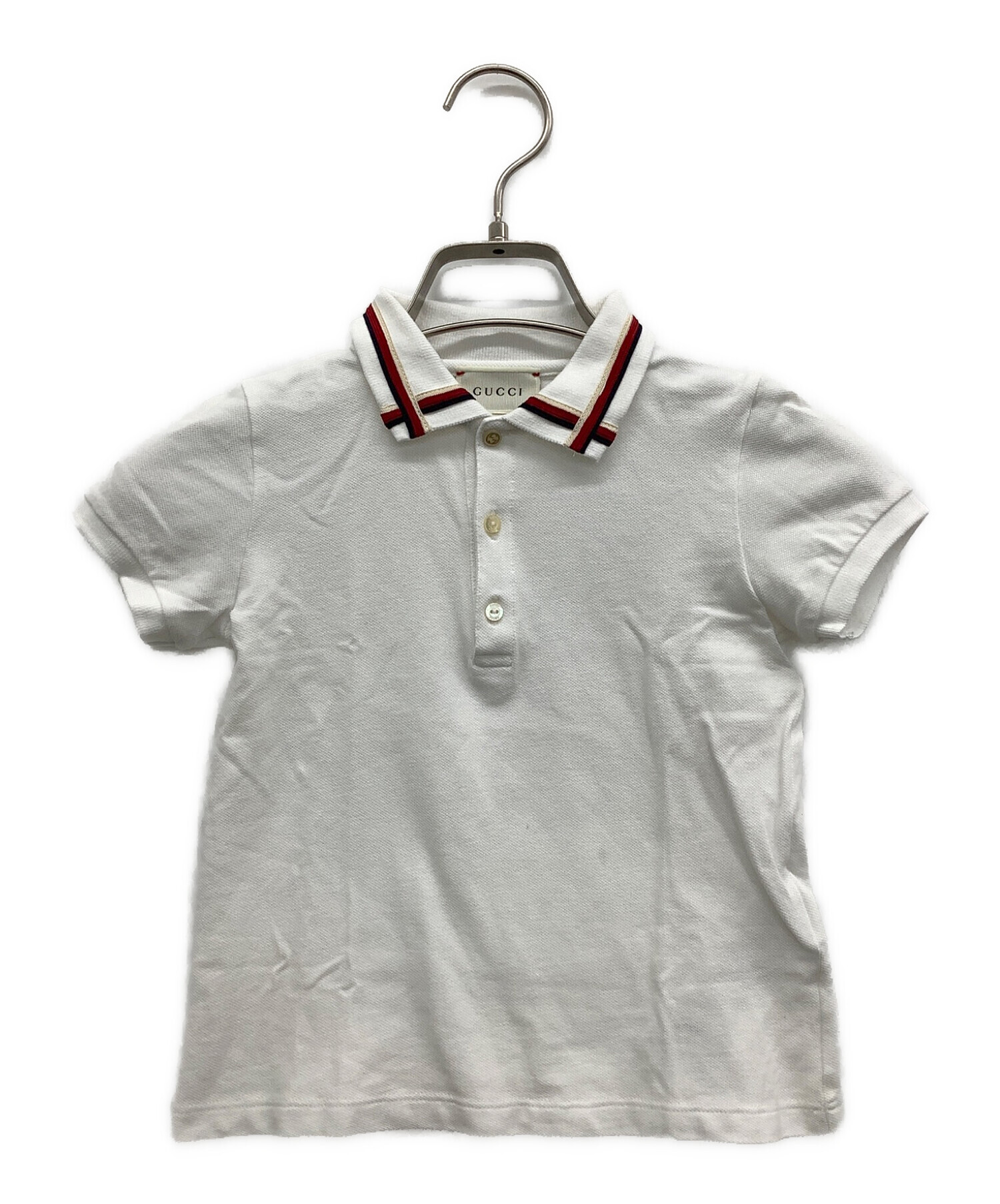 GUCCI (グッチ) ポロシャツ ホワイト サイズ:36m