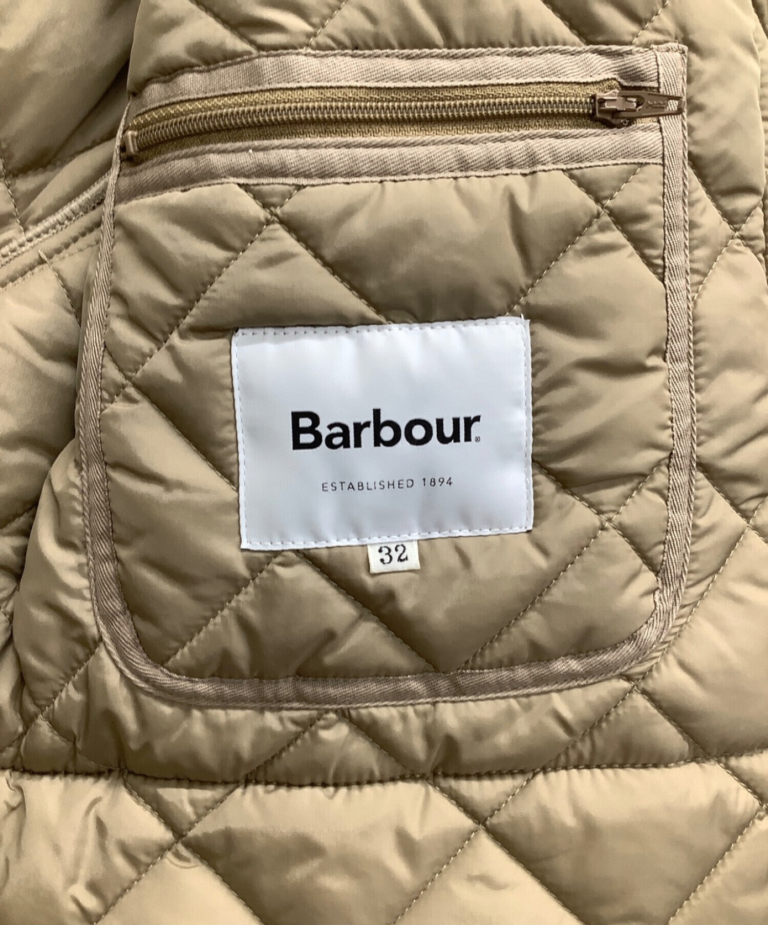 Barbour (バブアー) キルティングコート ブラウン サイズ:32