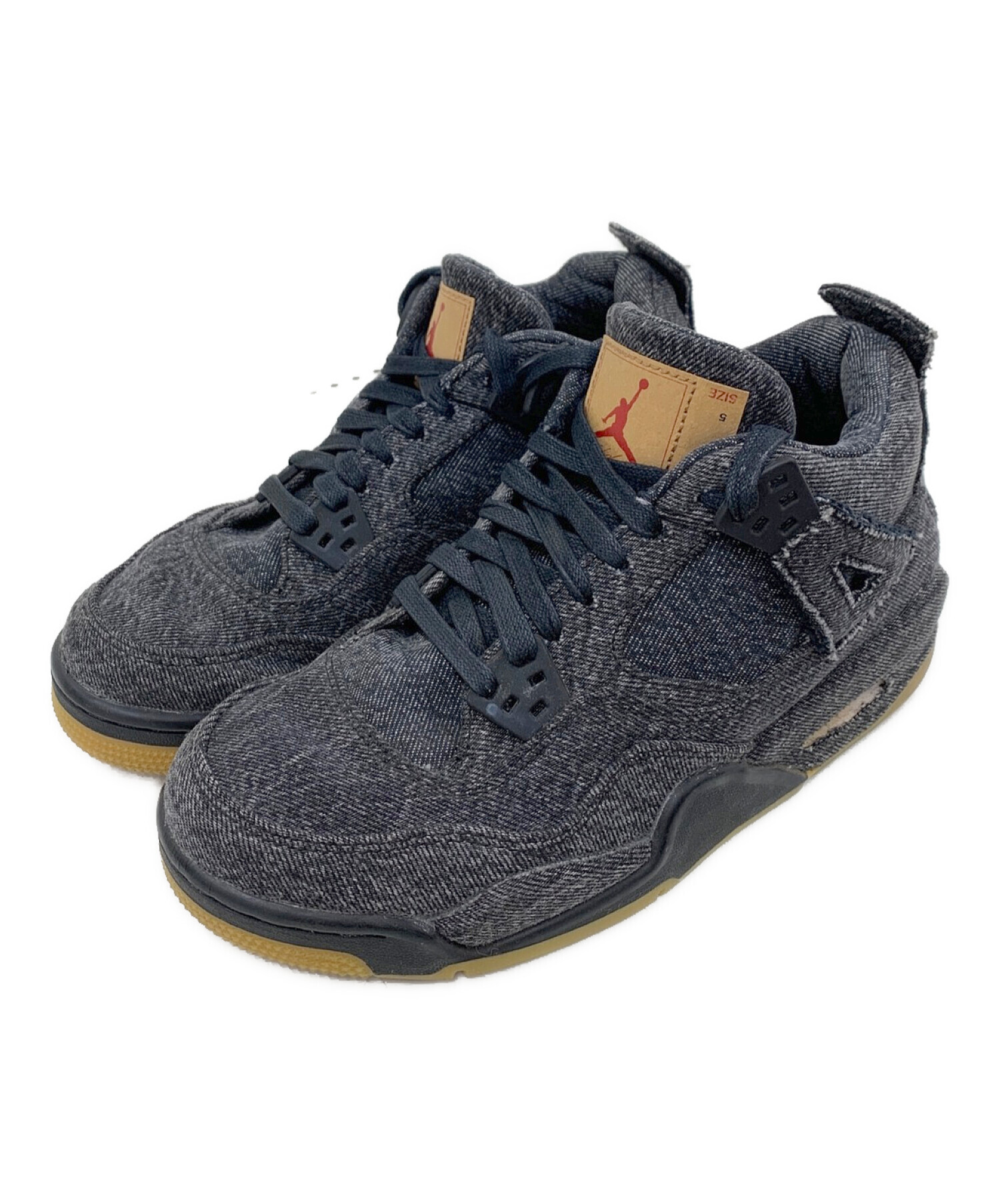 NIKE (ナイキ) JORDAN 4 RETRO LEVIS インディゴ サイズ:UK4.5