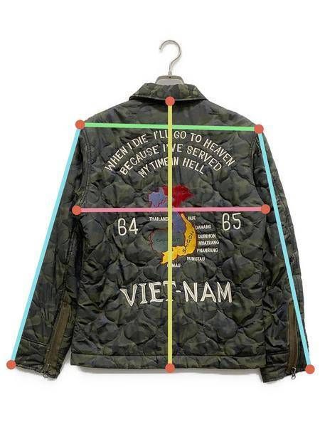 【中古・古着通販】AVIREX (アヴィレックス) JACQURD CAMO VIETNAM JACKET グリーン サイズ:M｜ブランド・古着通販  トレファク公式【TREFAC FASHION】スマホサイト