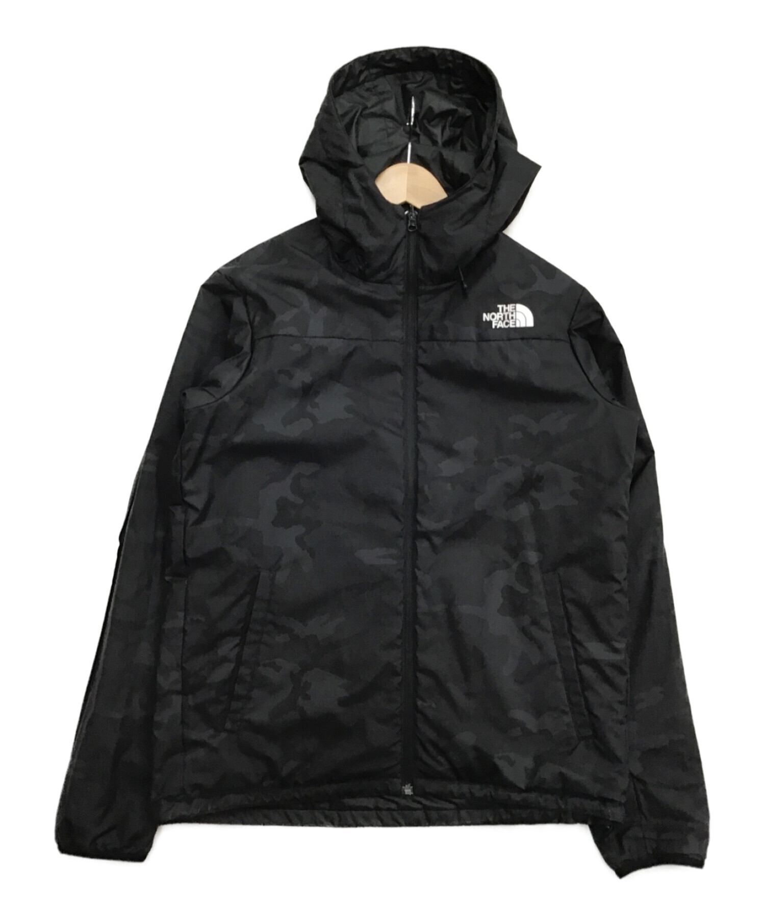 THE NORTH FACE (ザ ノース フェイス) リバーシブル中綿ジップアップパーカー ブラック サイズ:L