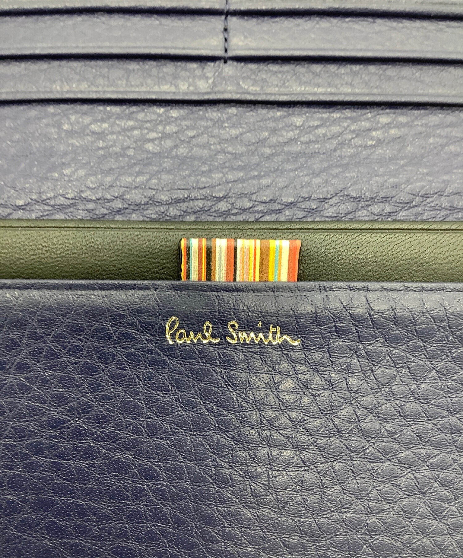 中古・古着通販】PAUL SMITH (ポールスミス) 長財布 ネイビー