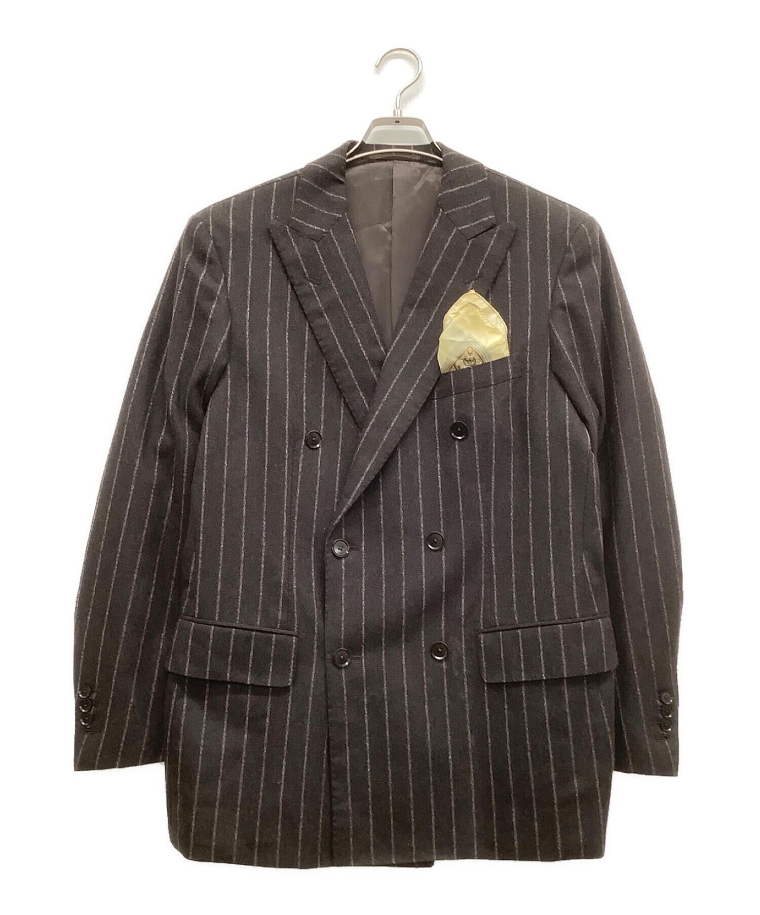 伊製ゼニア生地使用　トゥモローランドピルグリム　スーツ　セットアップ　チェック柄身幅約50cm