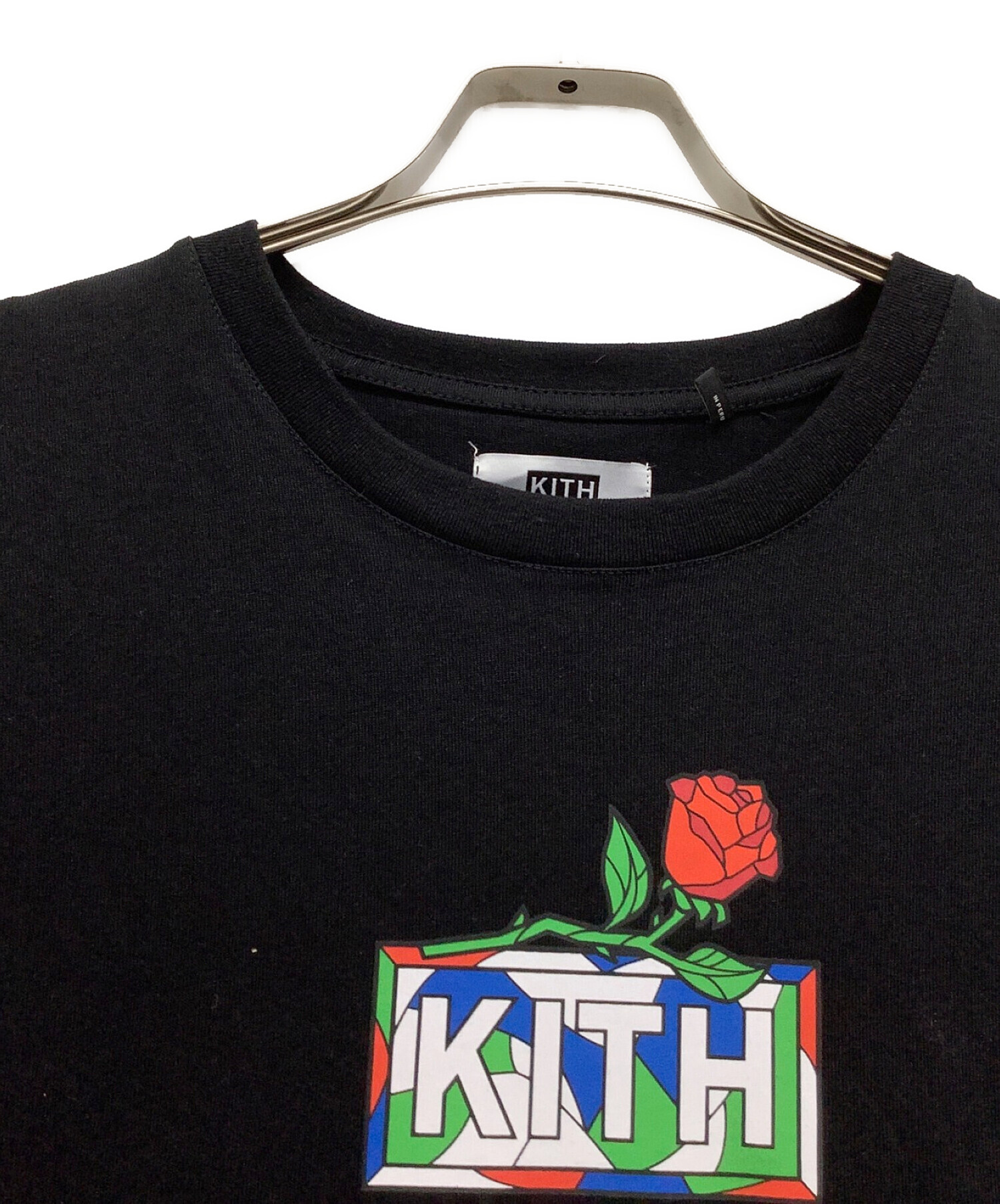 KITH (キス) ボックスロゴT ブラック サイズ:L