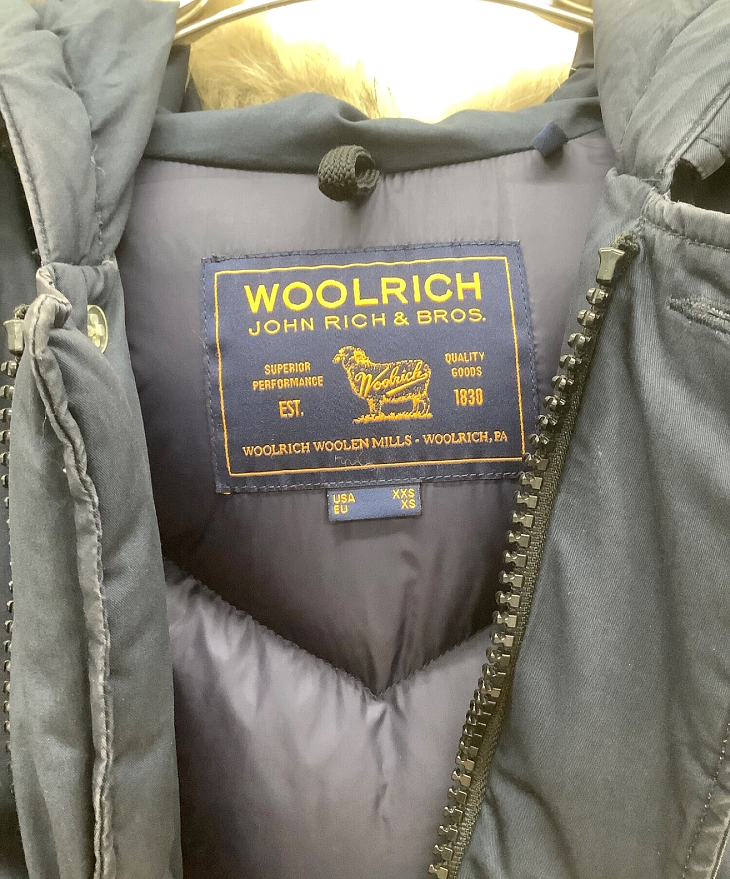 WOOLRICH (ウールリッチ) アークティックパーカー ネイビー サイズ:XXS