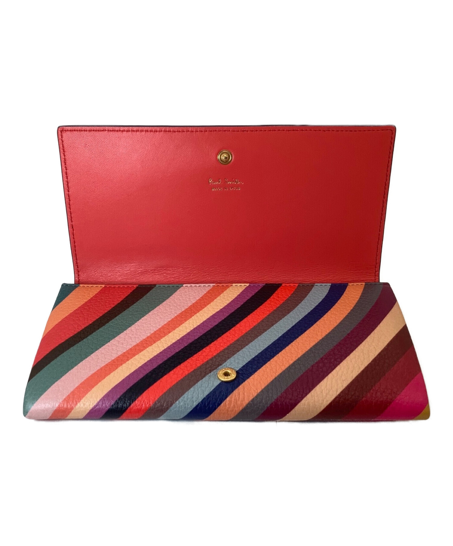 中古・古着通販】PAUL SMITH (ポールスミス) 長財布 マルチカラー 未