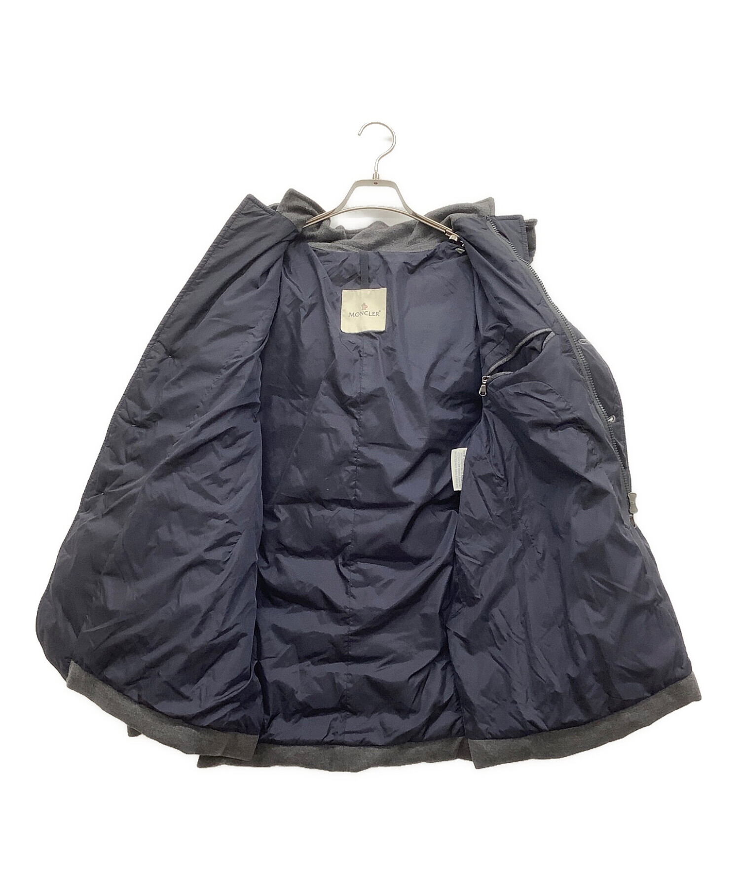 中古・古着通販】MONCLER (モンクレール) ツイードダウンジャケット グレー サイズ:L｜ブランド・古着通販 トレファク公式【TREFAC  FASHION】スマホサイト