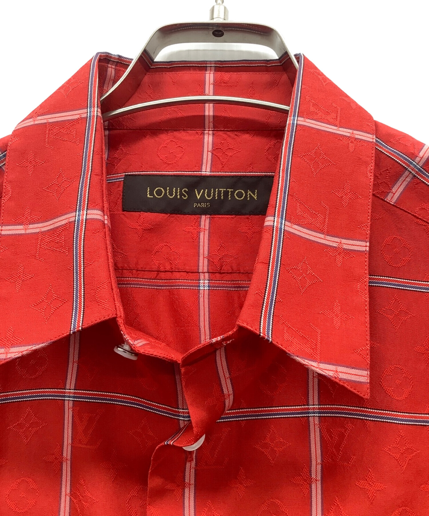 中古・古着通販】LOUIS VUITTON (ルイ ヴィトン) 半袖シャツ レッド サイズ:L｜ブランド・古着通販 トレファク公式【TREFAC  FASHION】スマホサイト