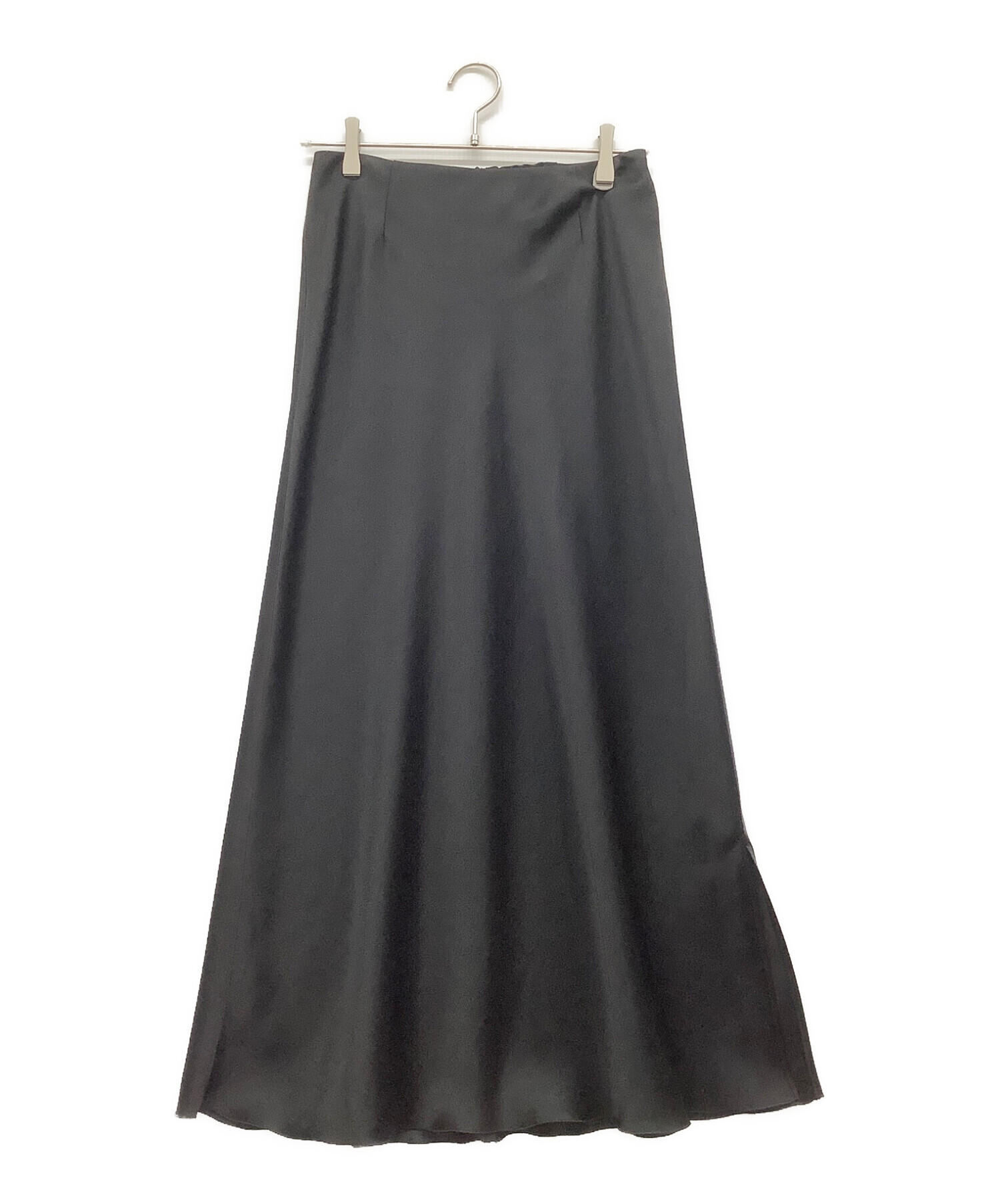 IENA (イエナ) ダブルサテンスカート ブラック サイズ:38