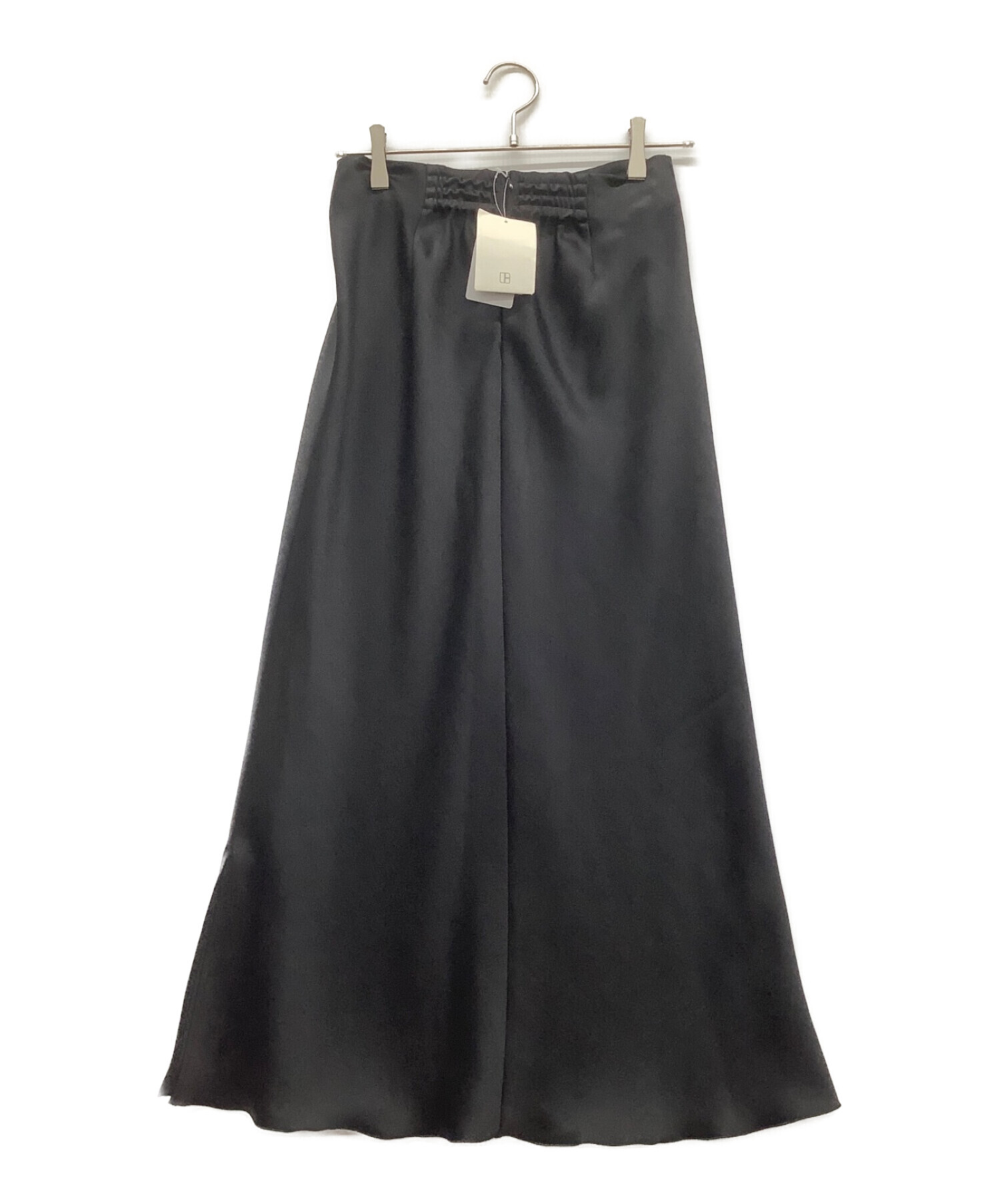 IENA (イエナ) ダブルサテンスカート ブラック サイズ:38