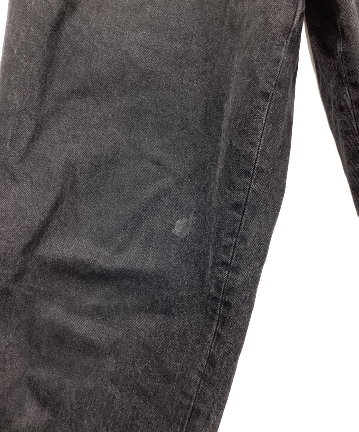 中古・古着通販】UNFIL (アンフィル) 14oz organic cotton denim 2tuck trousers （14オンスオーガニックコットンデニムツータックトラウザース） ブラック サイズ:４｜ブランド・古着通販 トレファク公式【TREFAC  FASHION】スマホサイト