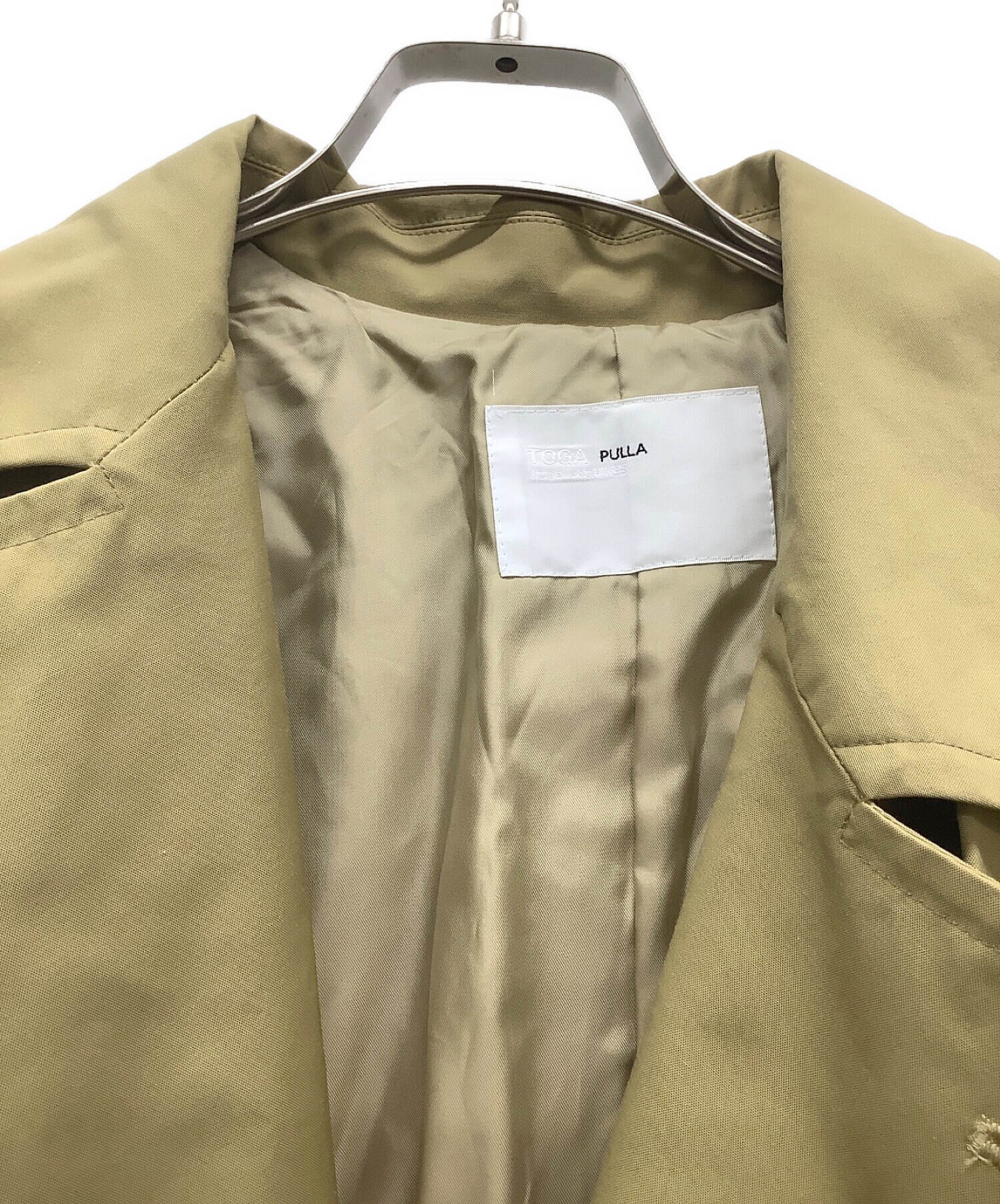 中古・古着通販】TOGA PULLA (トーガ プルラ) Polyester OX coat トレンチコート ベージュ サイズ:40｜ブランド・古着通販  トレファク公式【TREFAC FASHION】スマホサイト