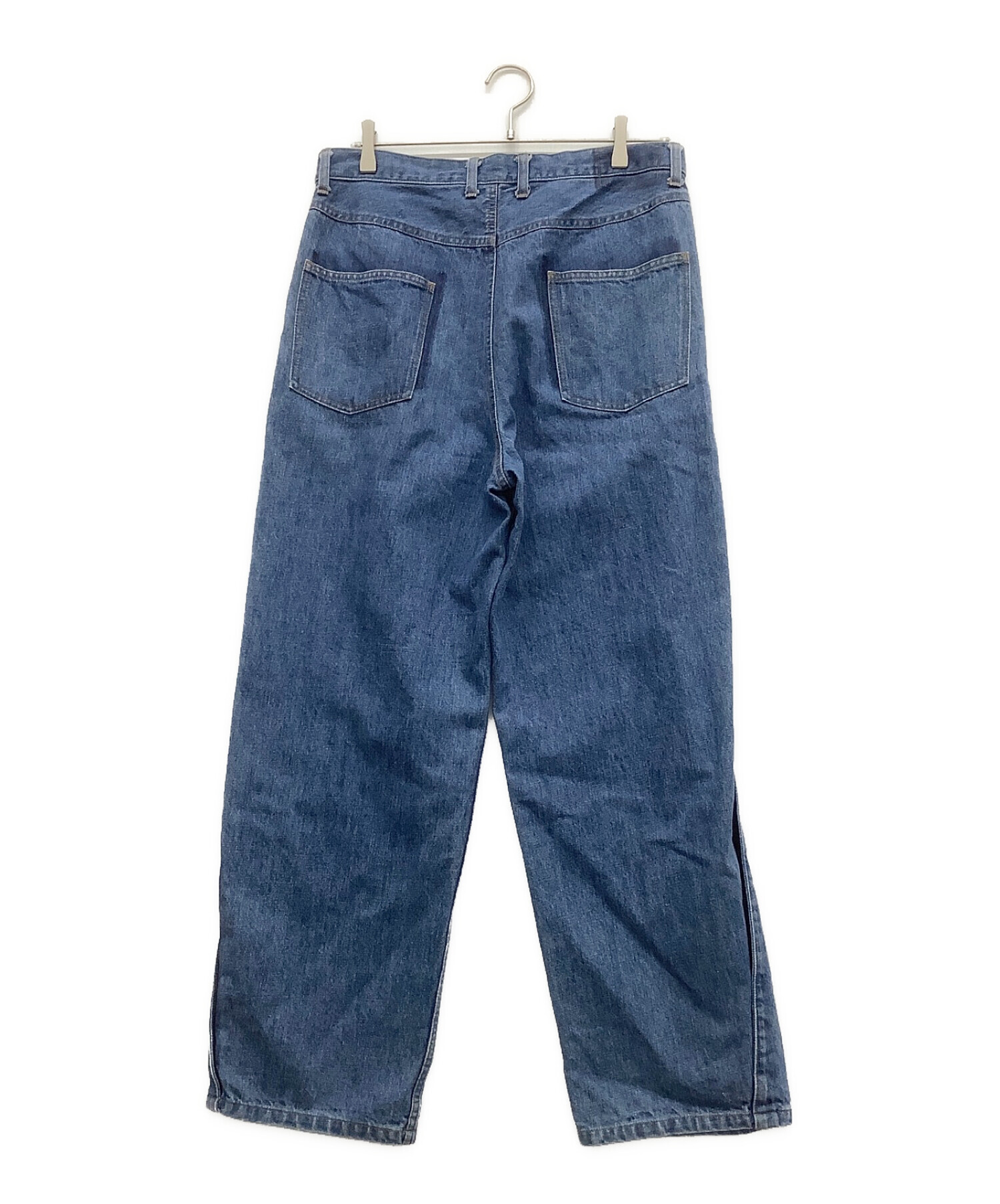 中古・古着通販】stein (シュタイン) RECONSTRUCTION WIDE DENIM JEANS インディゴ サイズ:M｜ブランド・古着通販  トレファク公式【TREFAC FASHION】スマホサイト