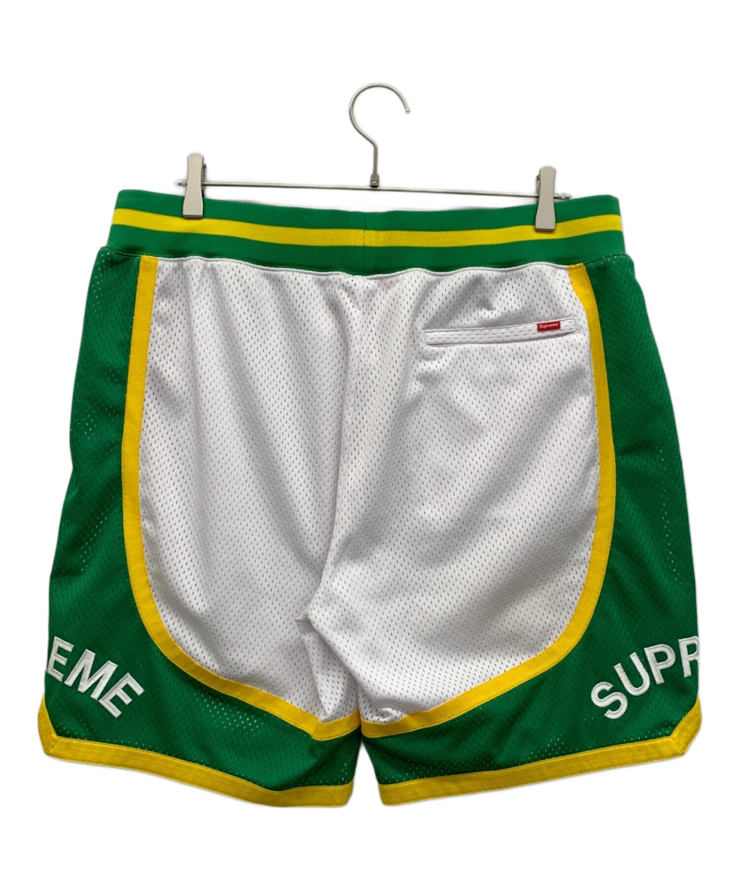 Supreme (シュプリーム) Curve Basketball Short Green ホワイト×グリーン サイズ:Large