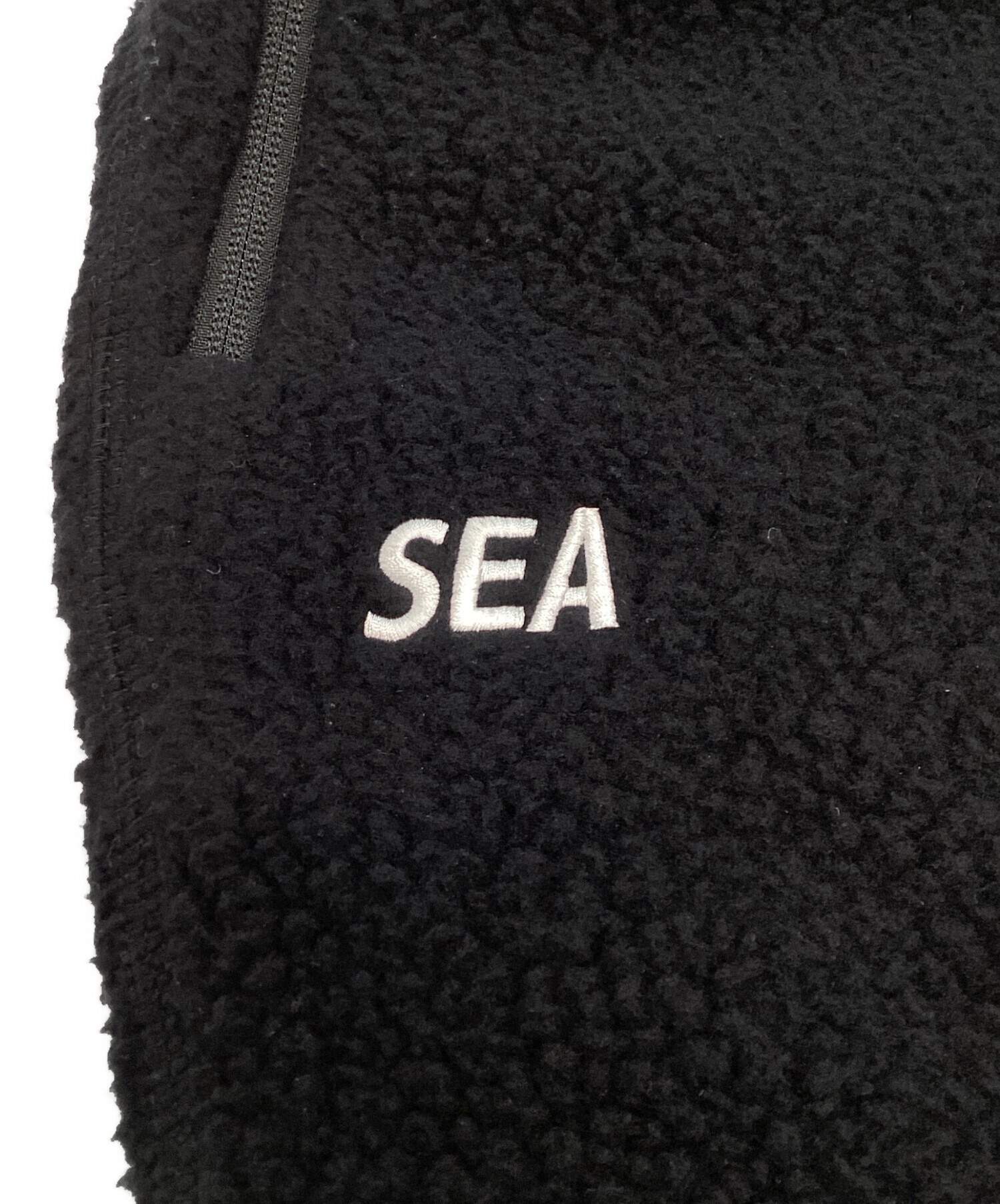 Snow peak (スノーピーク) WIND AND SEA (ウィンド アンド シー) Thermal Boa Fleece Pants ブラック  サイズ:L 未使用品