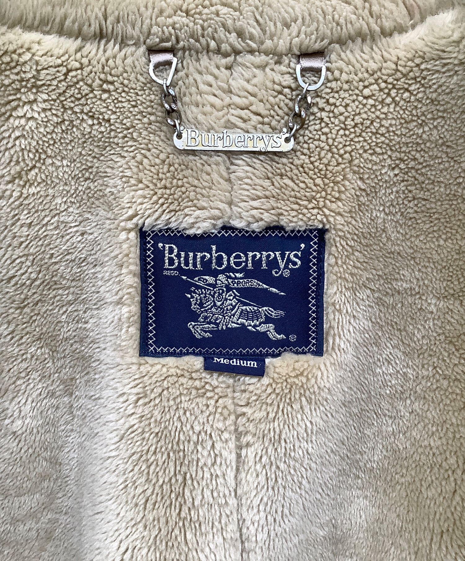 中古・古着通販】Burberry's (バーバリーズ) ボアカラームートンコート ベージュ サイズ:M｜ブランド・古着通販  トレファク公式【TREFAC FASHION】スマホサイト