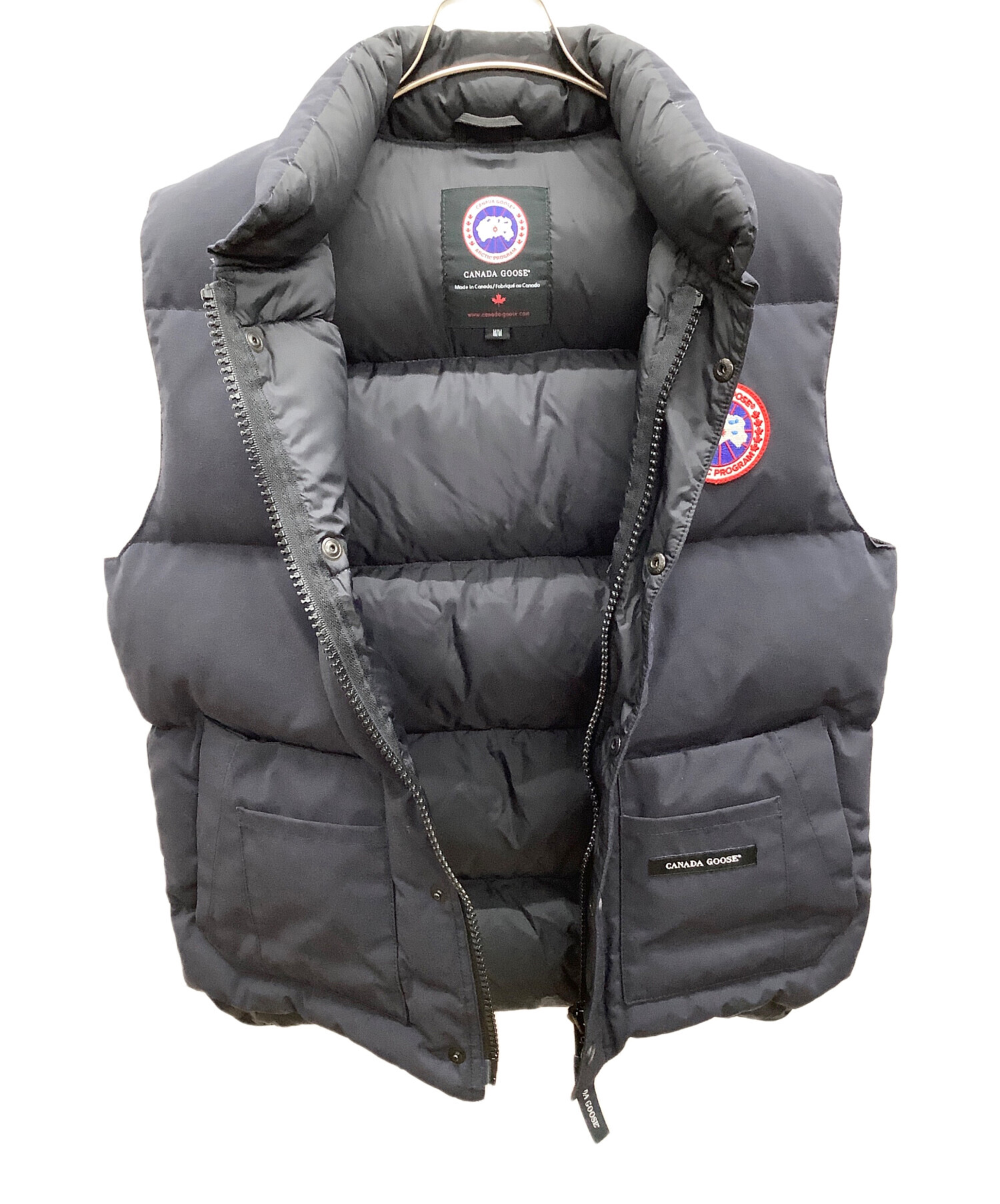 中古・古着通販】CANADA GOOSE (カナダグース) ダウンベスト ネイビー サイズ:M/M｜ブランド・古着通販 トレファク公式【TREFAC  FASHION】スマホサイト