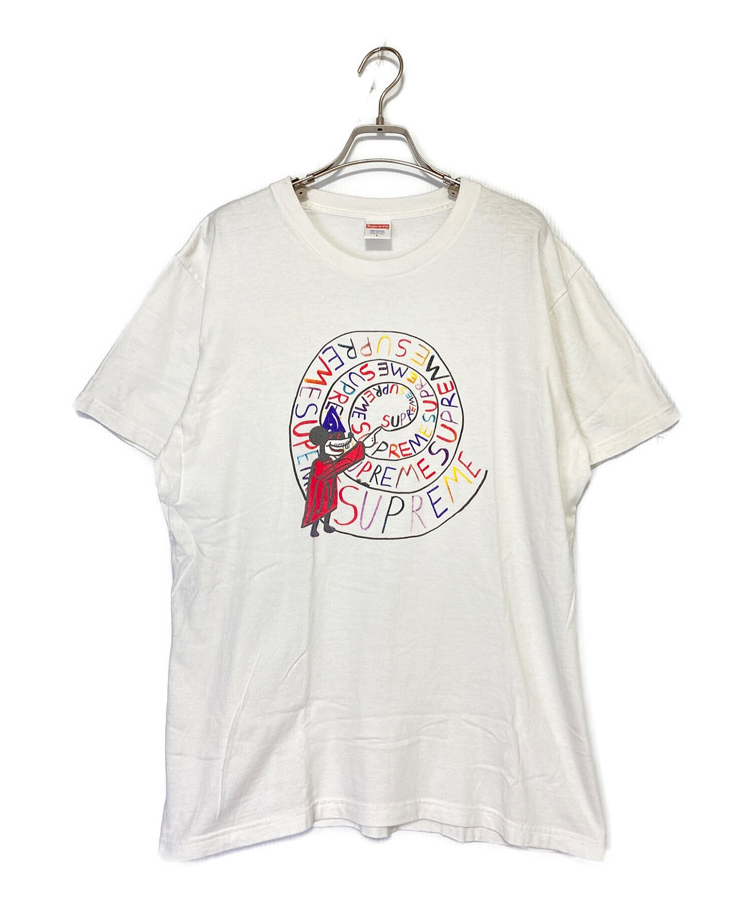 SUPREME (シュプリーム) Joe Roberts Swirl Tee ホワイト サイズ:L