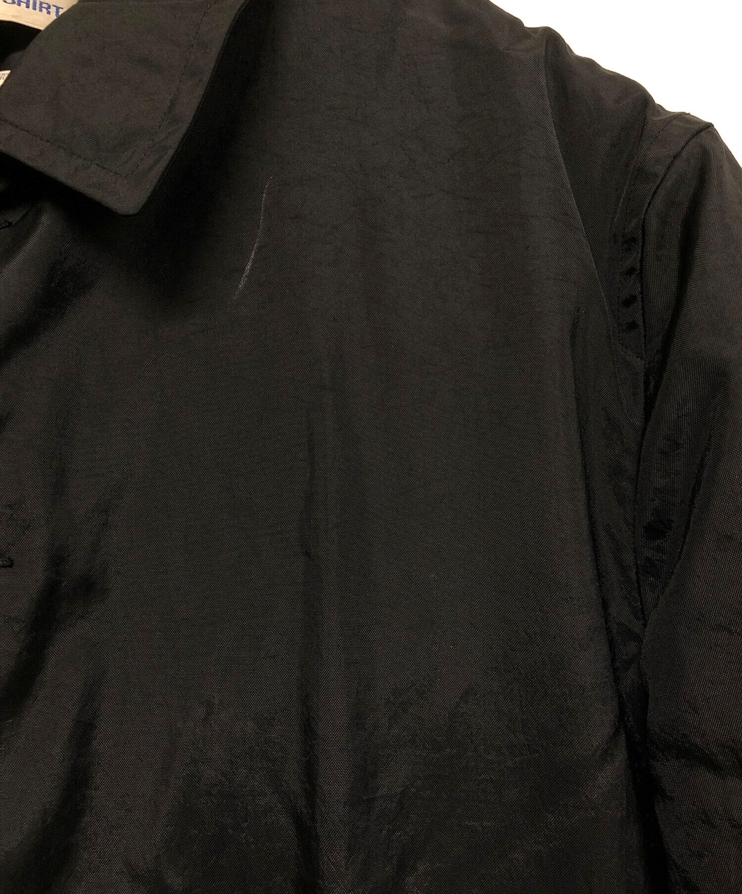 COMME des GARCONS SHIRT (コムデギャルソンシャツ) ステンカラーダウンコート ブラック サイズ:XL