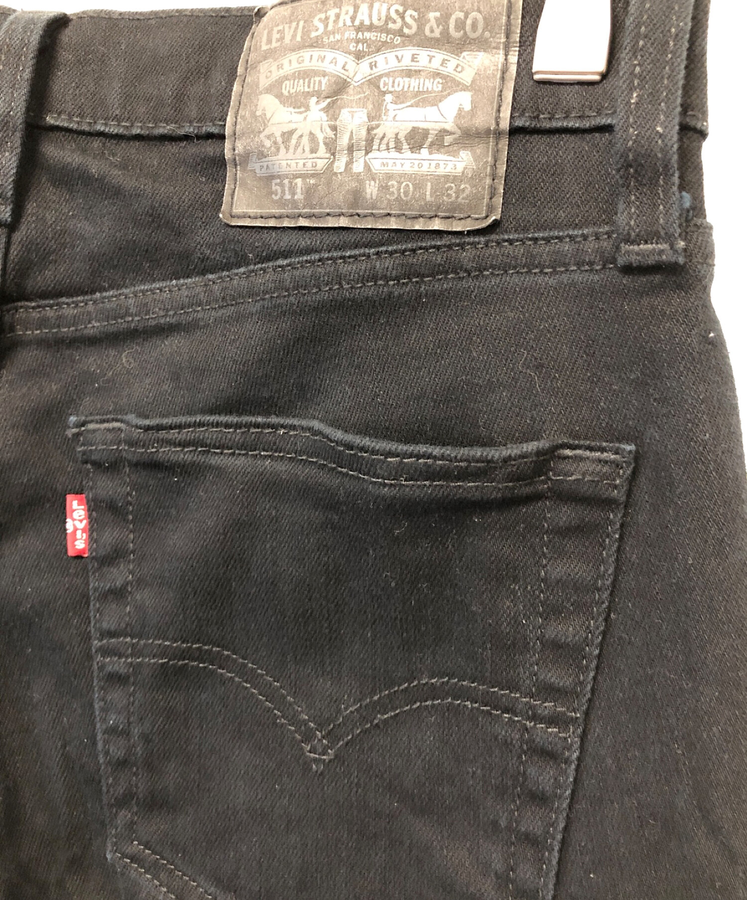 中古・古着通販】LEVI'S (リーバイス) スキニーパンツ ブラック サイズ