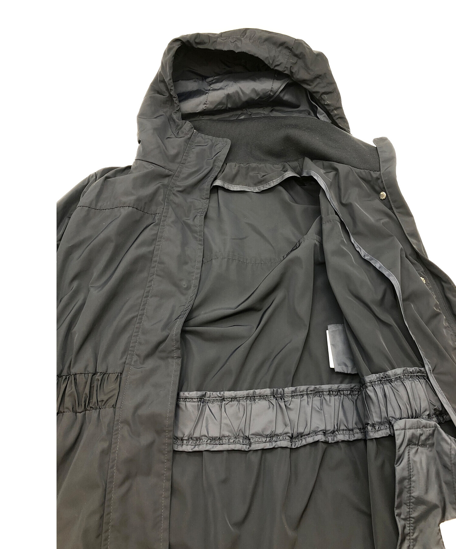 MONCLER (モンクレール) ディステロン ナイロン ジップアップフーディー コート ネイビー サイズ:SIZE 0