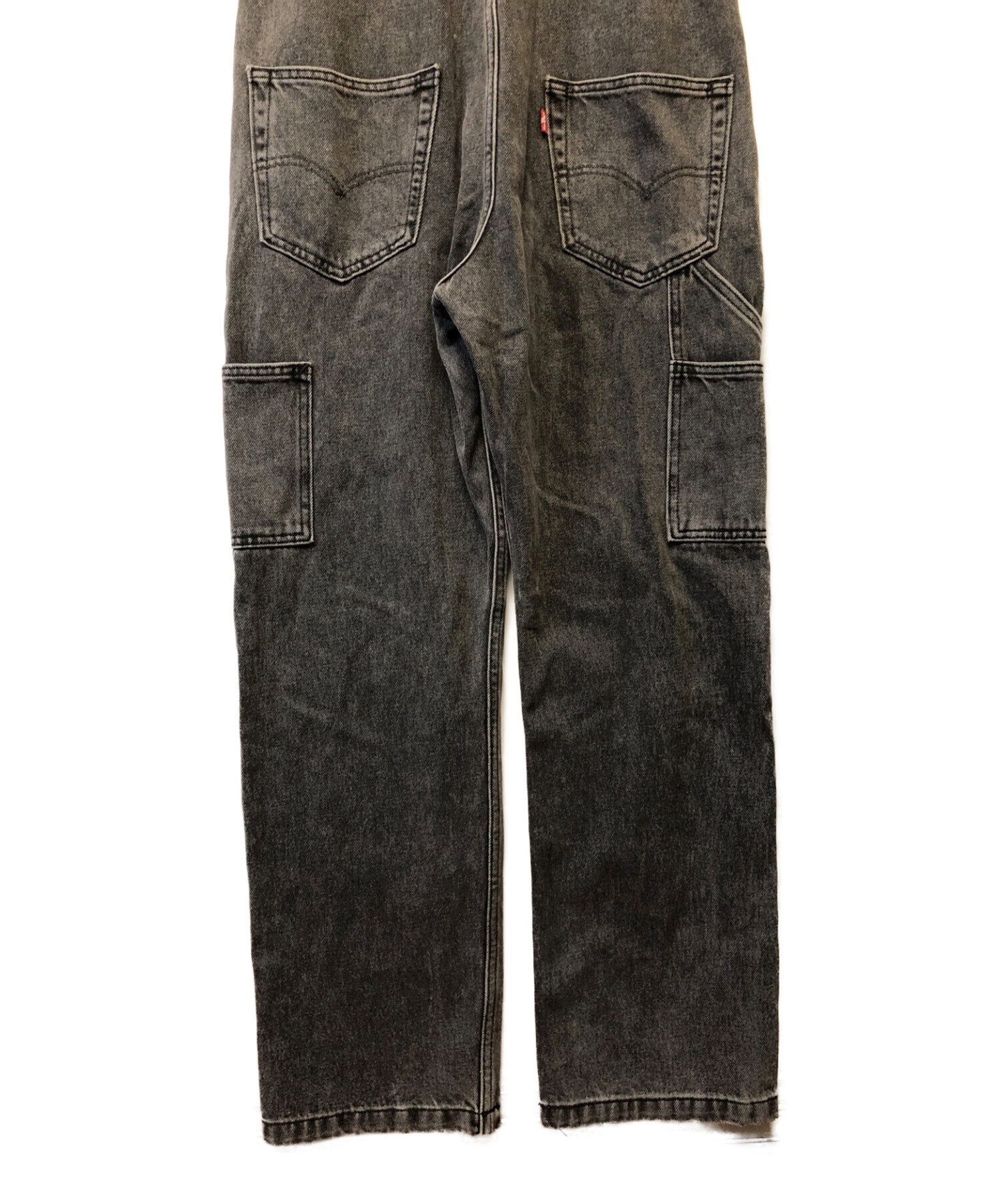 中古・古着通販】LEVI'S (リーバイス) オーバーオール ブラック サイズ