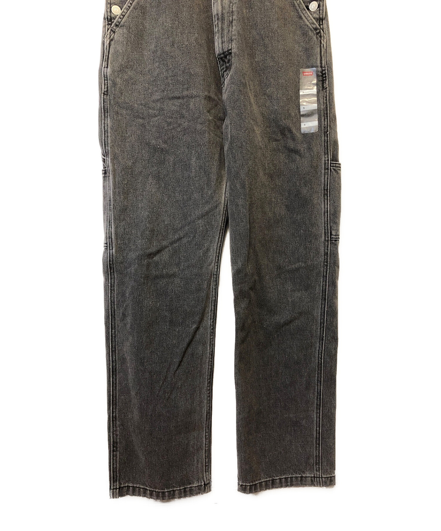 中古・古着通販】LEVI'S (リーバイス) オーバーオール ブラック サイズ