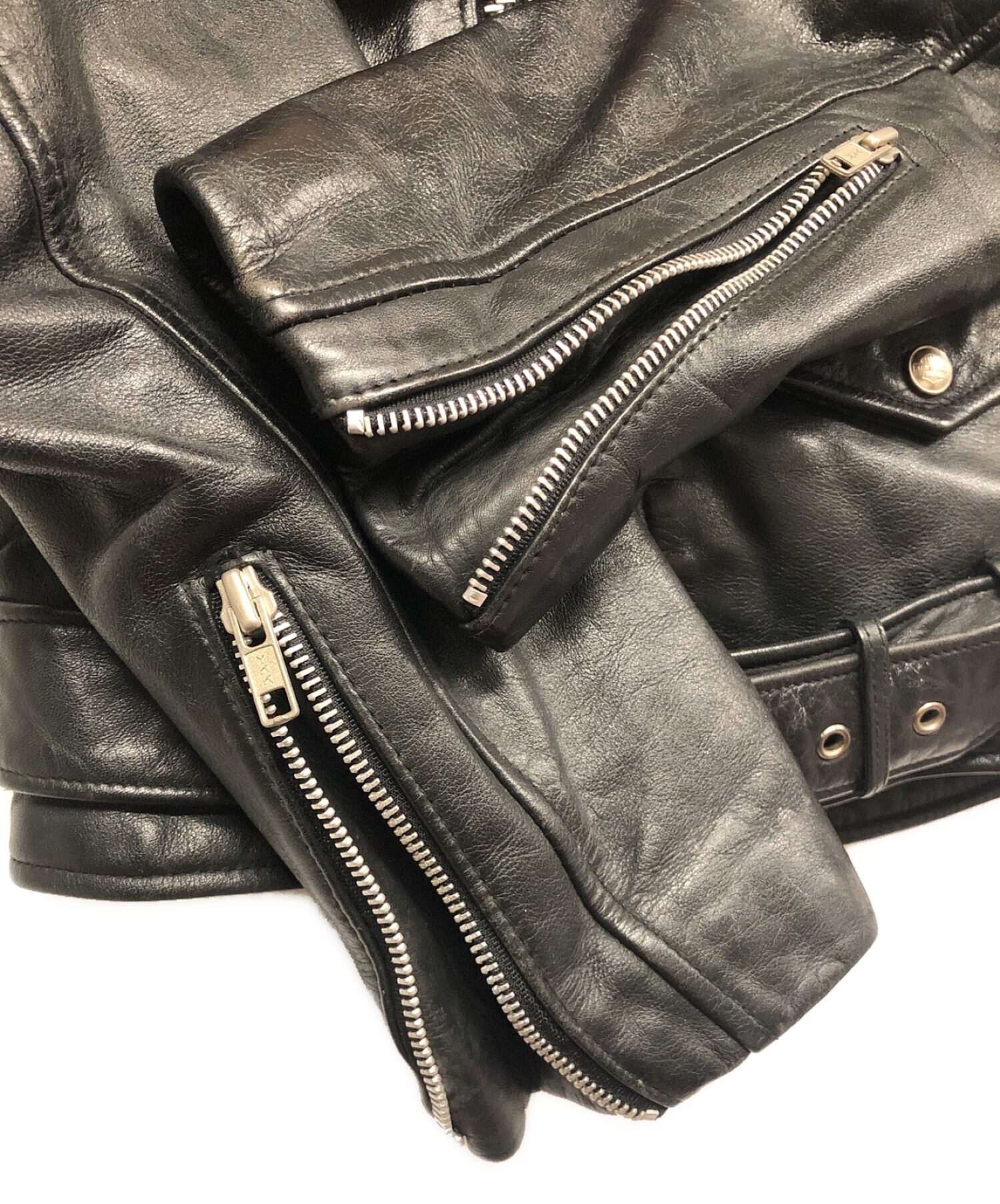 中古・古着通販】HARLEY-DAVIDSON (ハーレーダビッドソン) レザージャケット ブラック サイズ:SIZE 38｜ブランド・古着通販  トレファク公式【TREFAC FASHION】スマホサイト