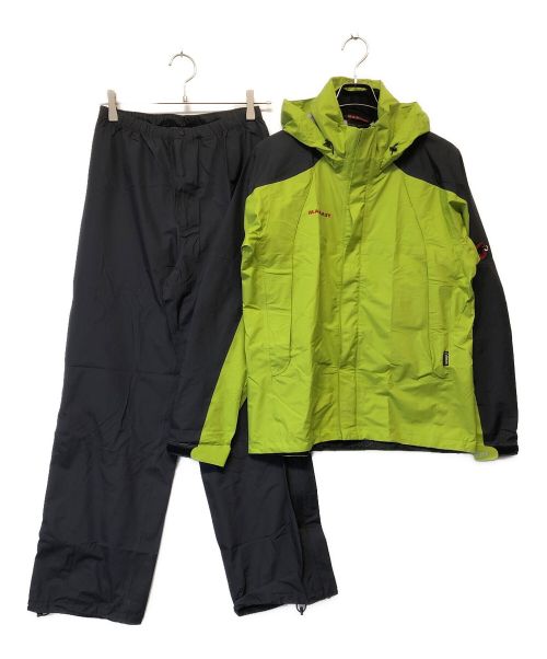 【中古・古着通販】MAMMUT (マムート) クライメイトレインスーツ グリーン×ブラック サイズ:SIZE S｜ブランド・古着通販  トレファク公式【TREFAC FASHION】スマホサイト