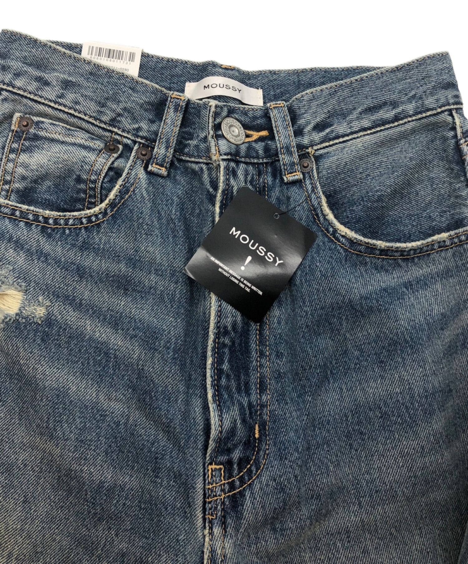 中古・古着通販】moussy (マウジー) デニムパンツ インディゴ サイズ:SIZE W25 未使用品｜ブランド・古着通販  トレファク公式【TREFAC FASHION】スマホサイト