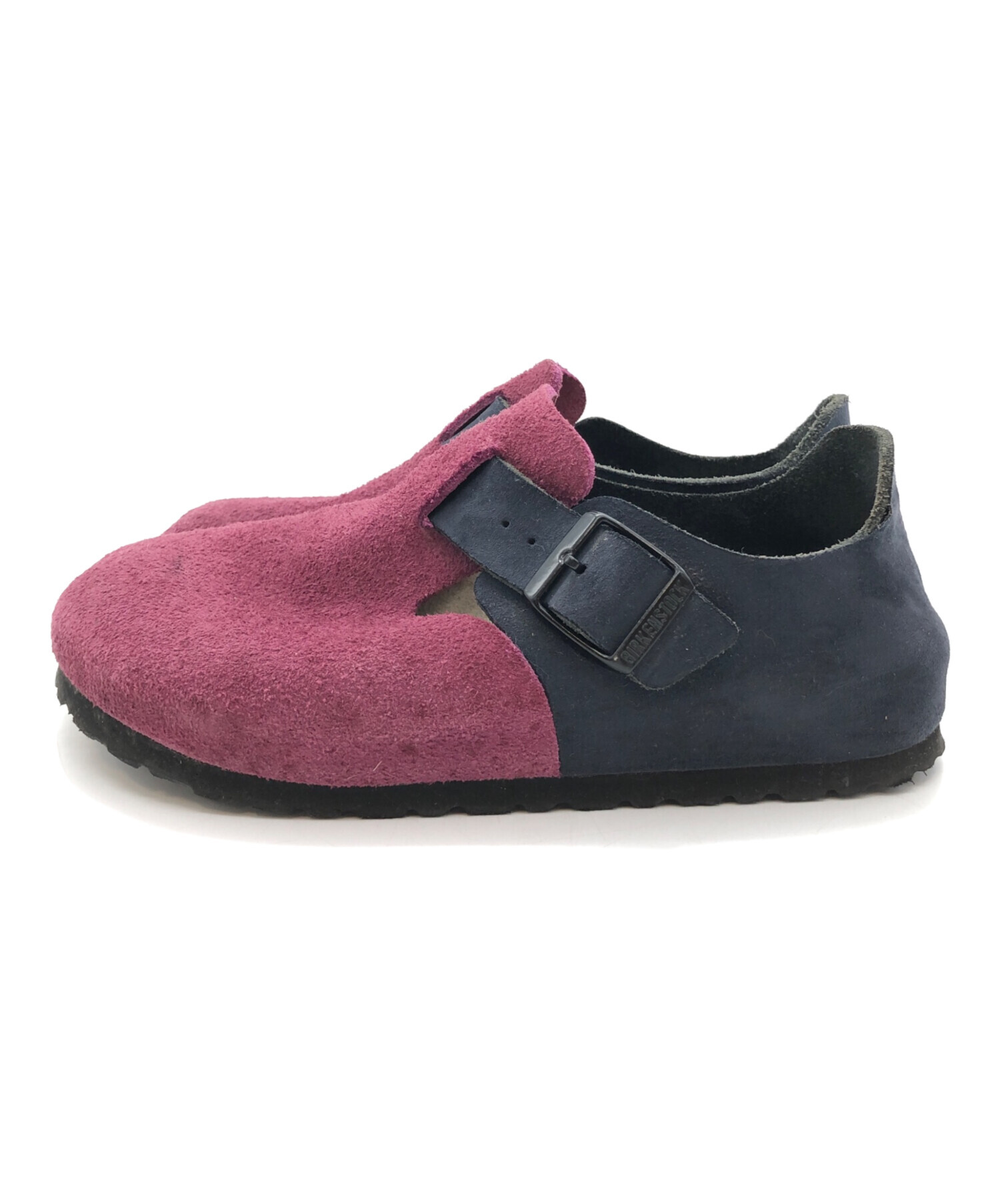 BIRKENSTOCK (ビルケンシュトック) サンダル ピンク×ネイビー サイズ:SIZE 23cm