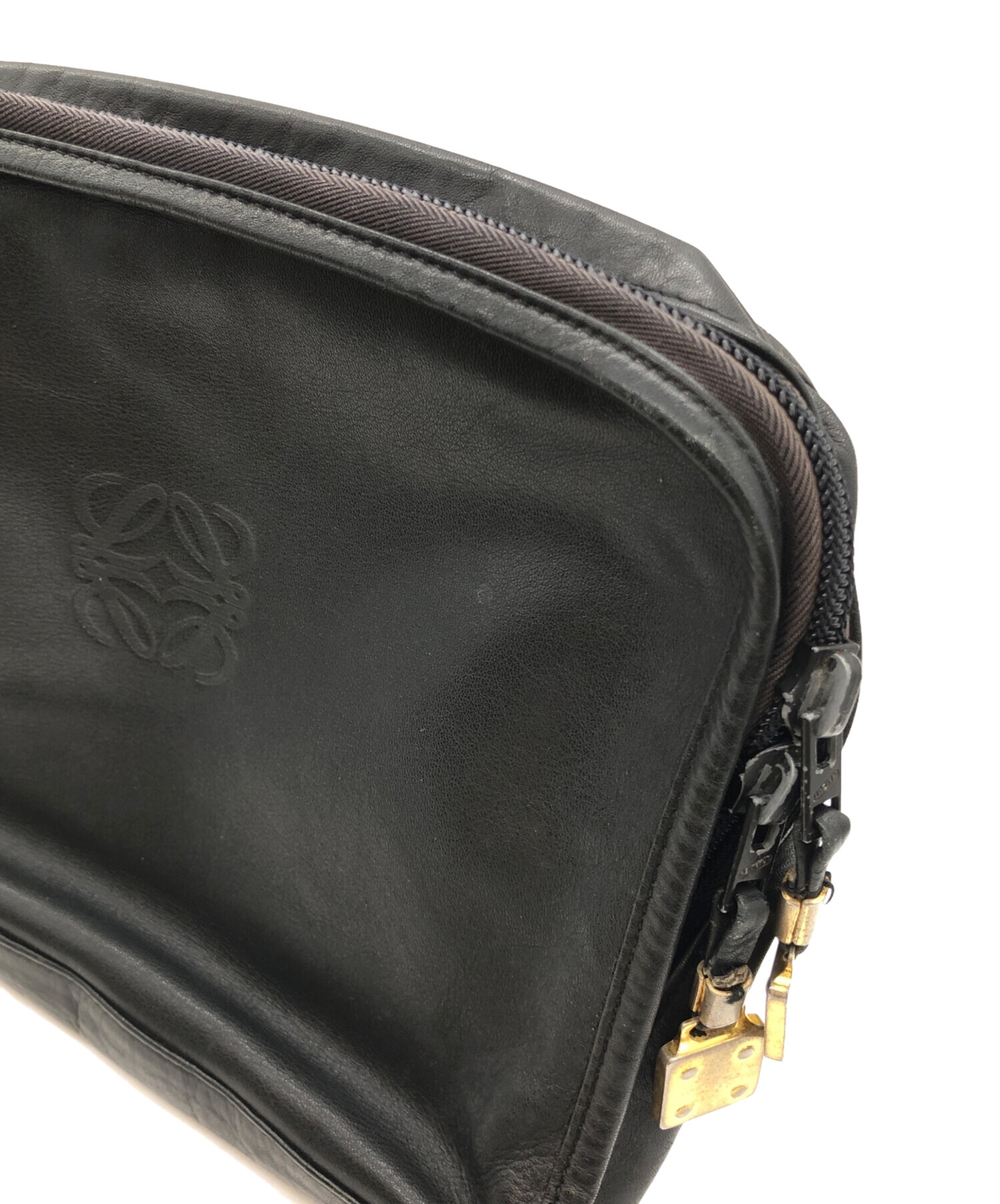 中古・古着通販】LOEWE (ロエベ) クラッチバッグ ブラック｜ブランド・古着通販 トレファク公式【TREFAC FASHION】スマホサイト