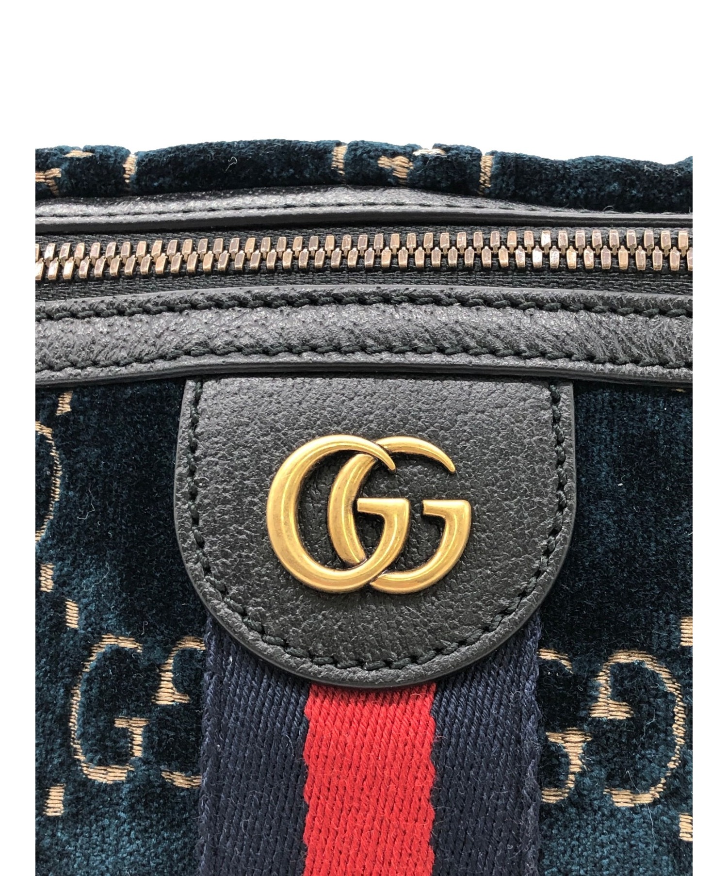 GUCCI (グッチ) ベルトバッグ ネイビー 574968 204046