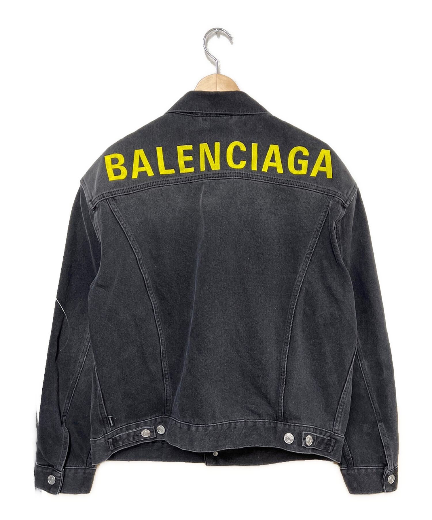 BALENCIAGA (バレンシアガ) デニムジャケット ブラック サイズ:SIZE 44